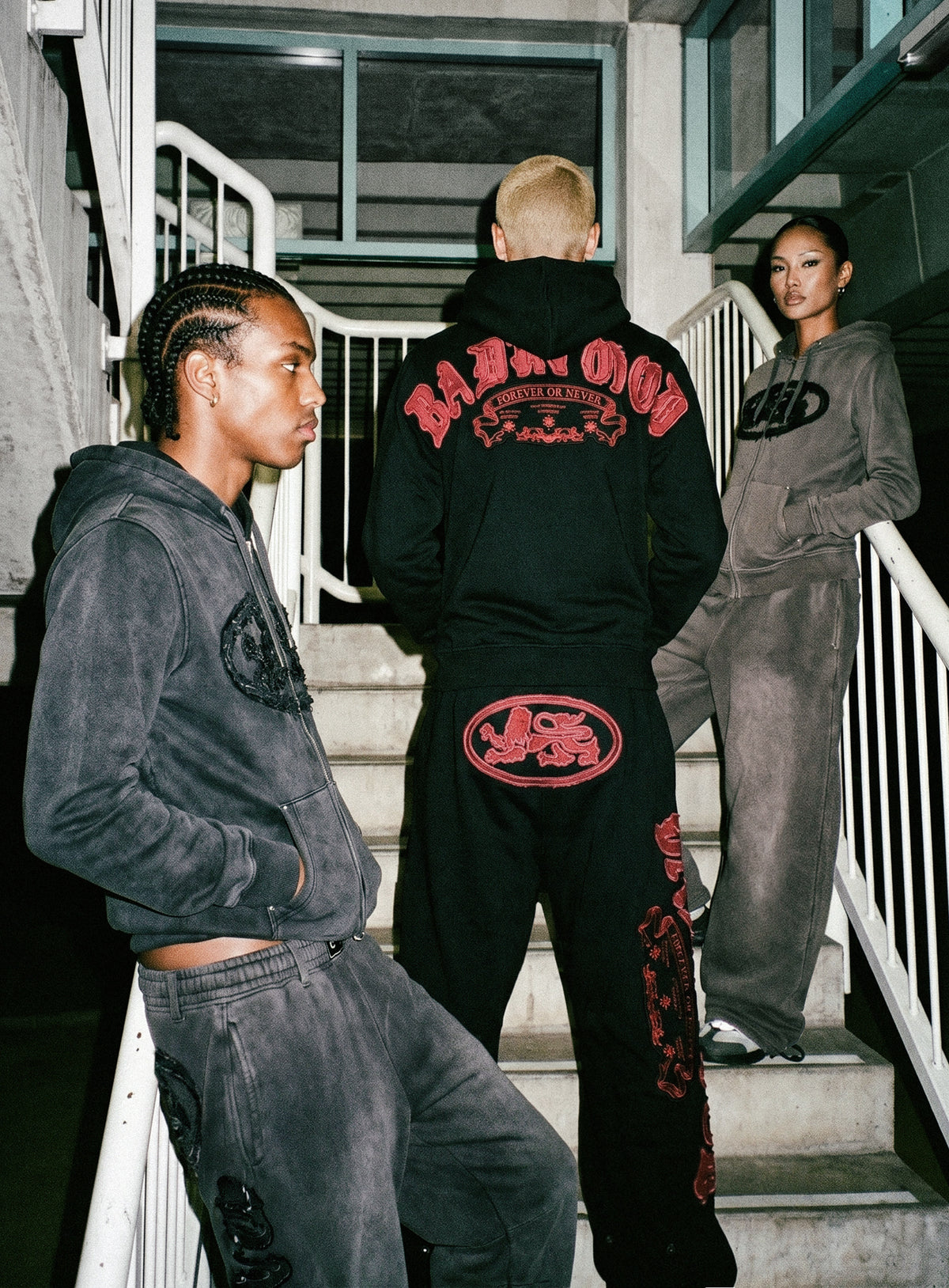 [w-pts26-131] Mystic Capsule Curved Bootcut Joggers – Washed Black