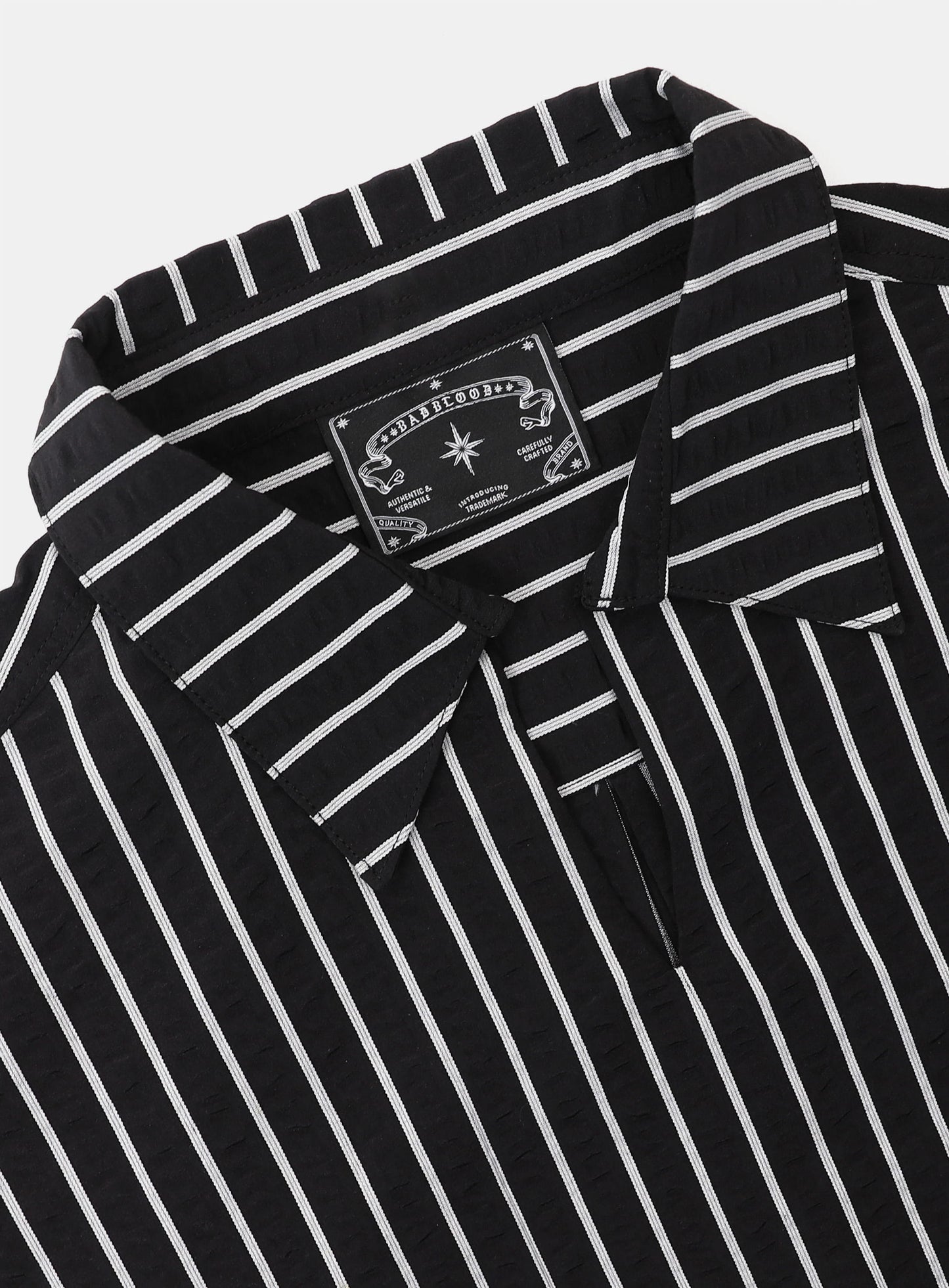AJ Easy Sleeveless Polo - Black/Stripe