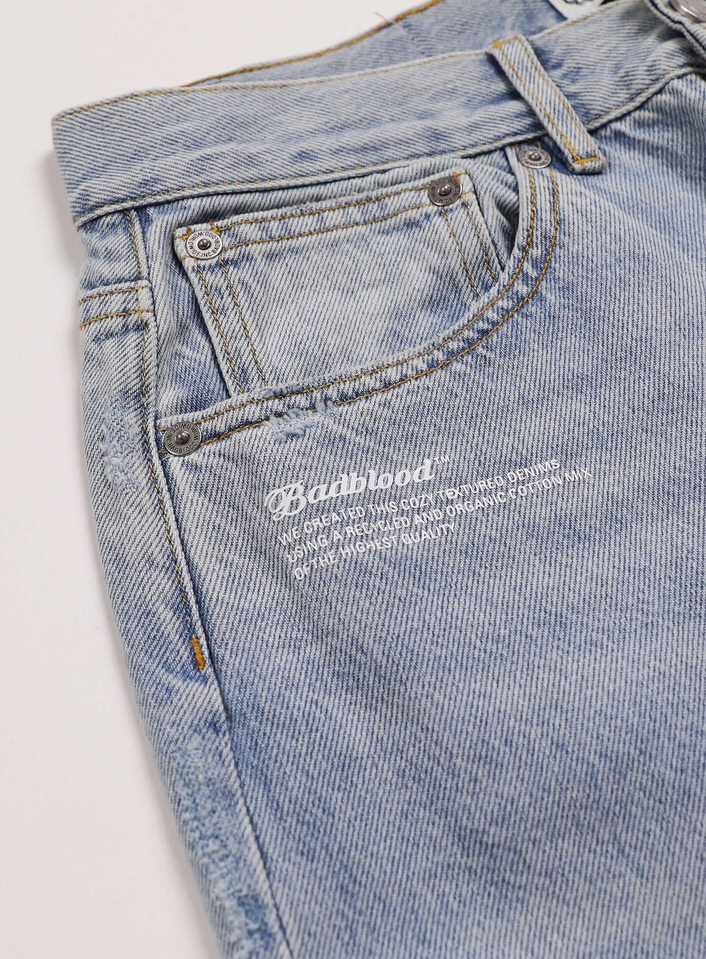 0093 Wide Denim Jeans - Light Blue