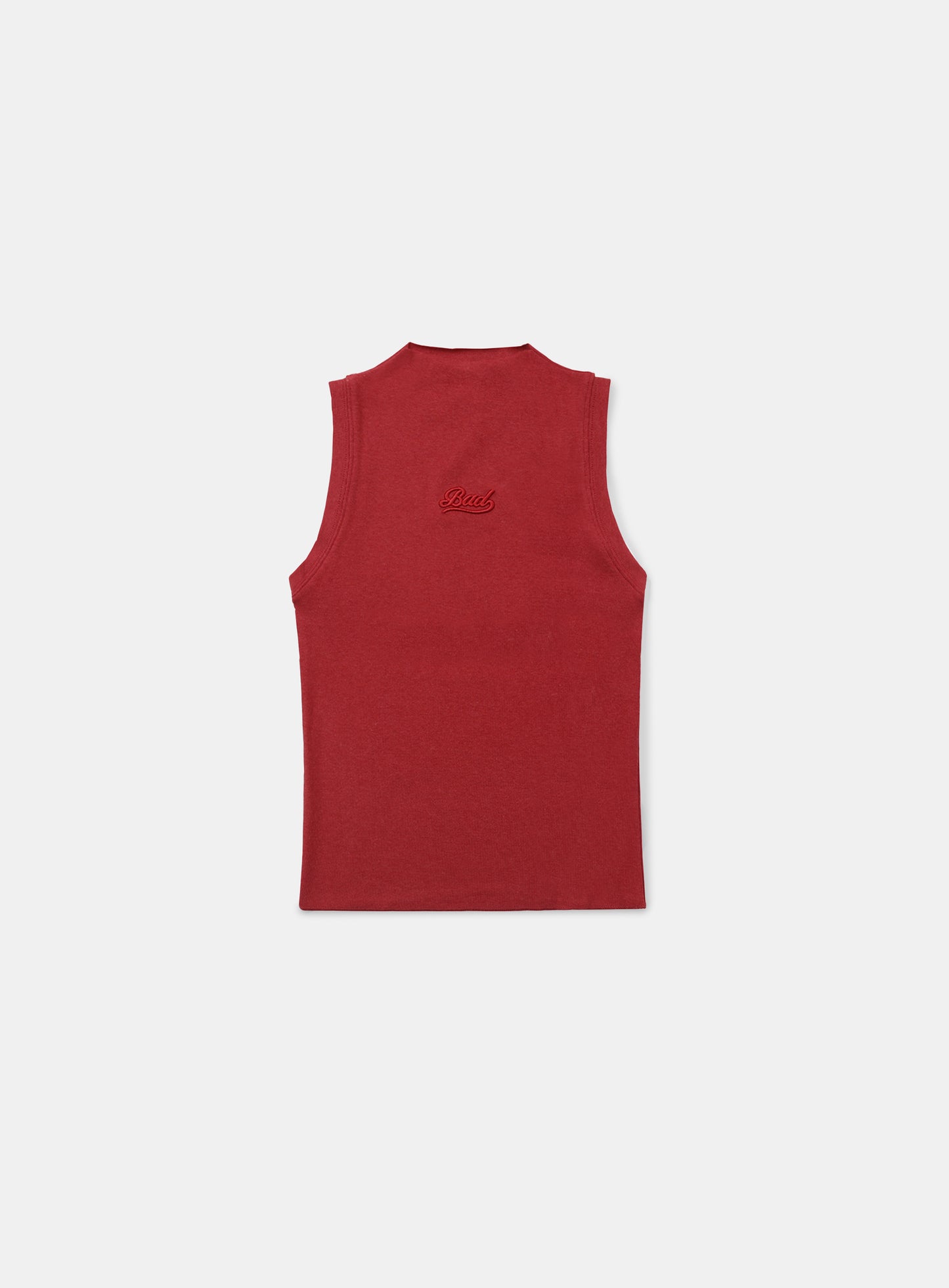 Beyond Soft Mockneck Tank - Carmine