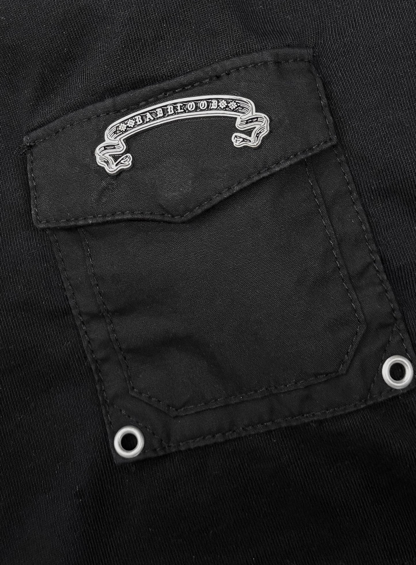 [w-tee26-018] Viper Pocket Long Sleeve T-Shirt V2 - Black