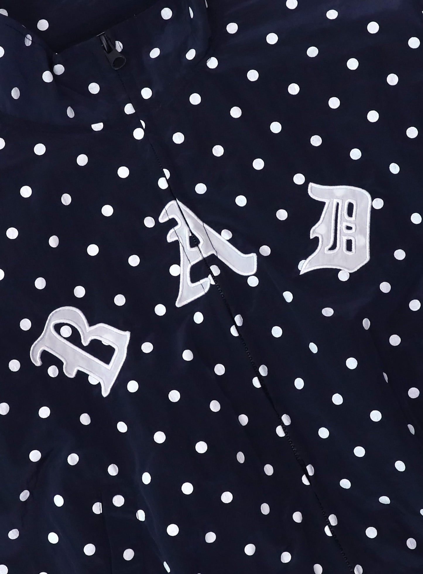 Mystic Billy Nylon Track Jacket - Navy Dot