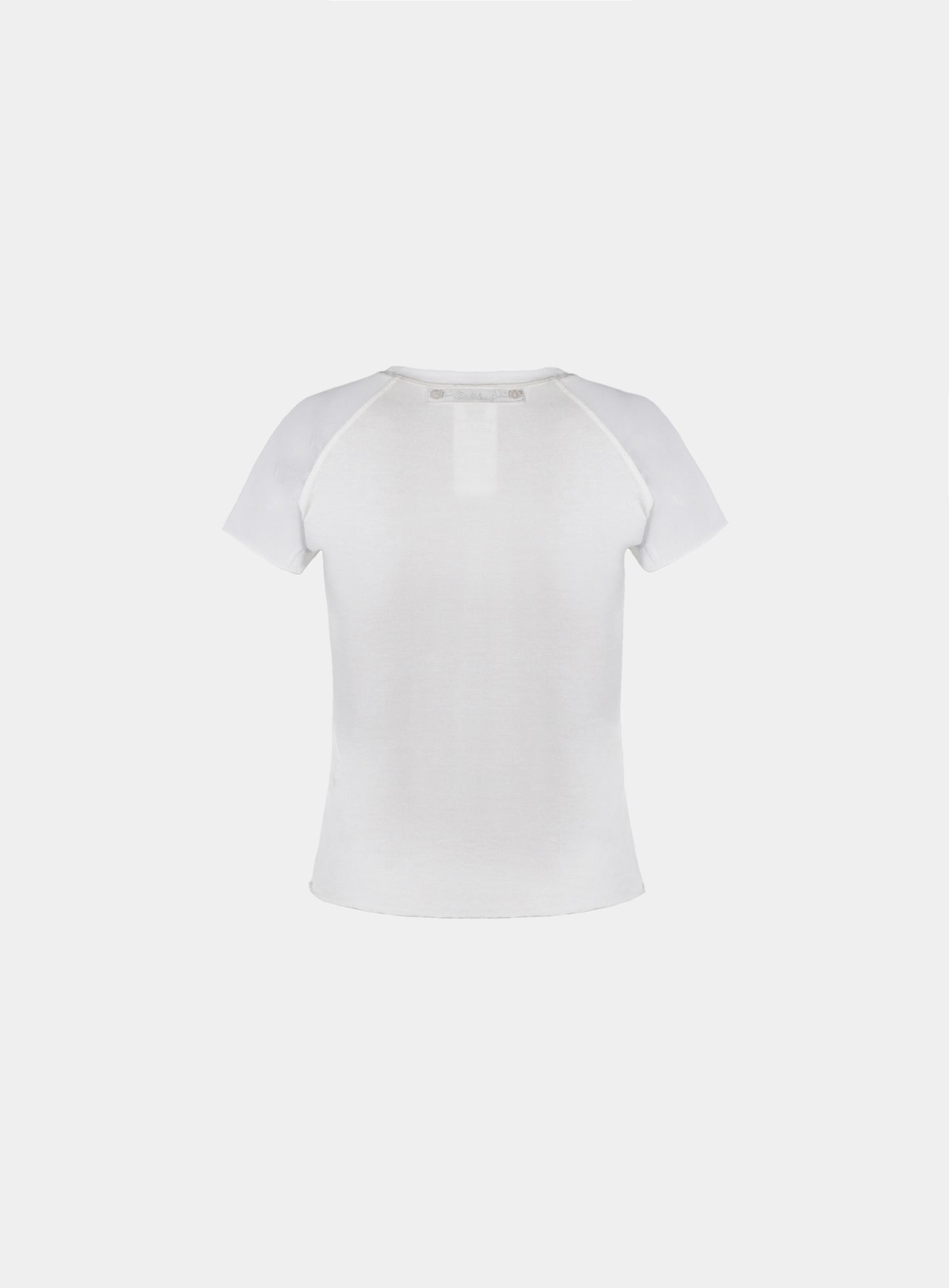 Second Skin Contrast T-Shirt - Cream