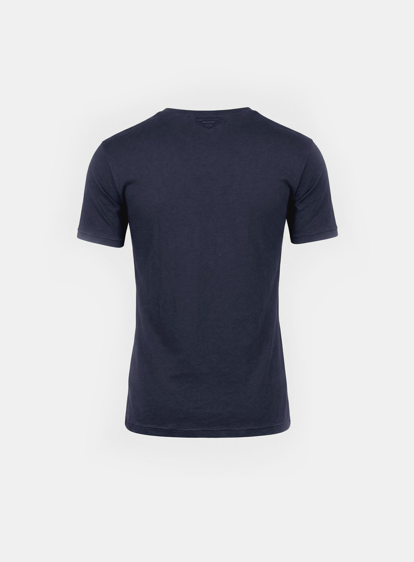 [w-tee26-052] BS Cotton Jersey Fitted Short Sleeve T-Shirt - Navy
