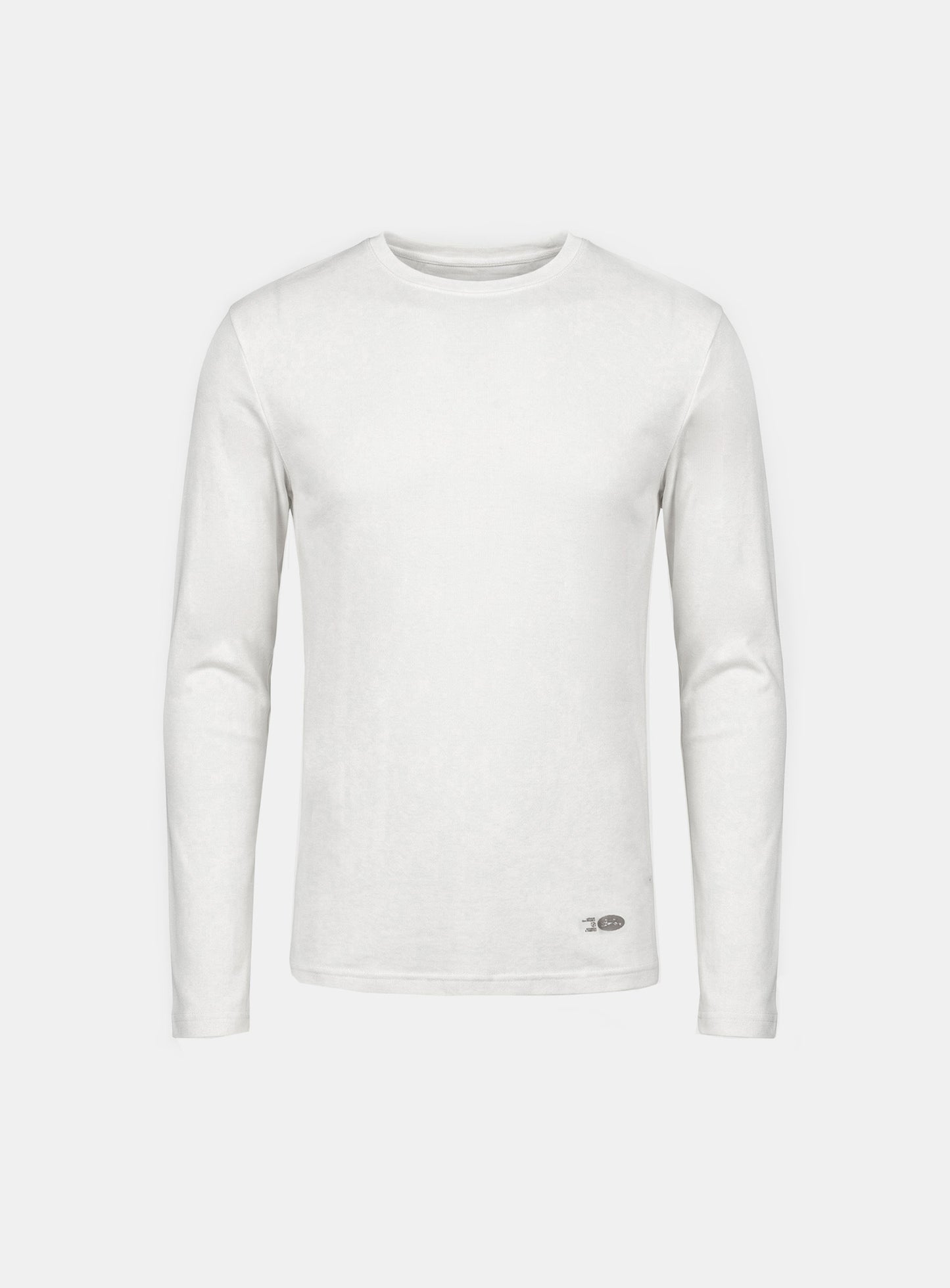 [w-tee26-044] BS Cotton Jersey Fitted Henley Neck Long Sleeve T-Shirt - Black