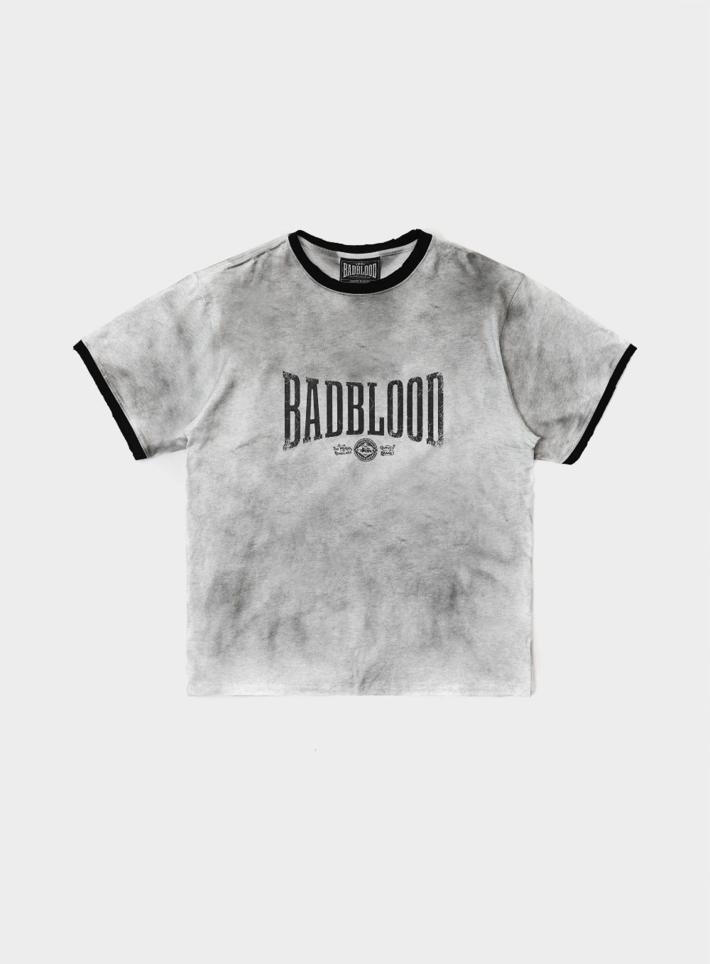 ★BADBLOOD ★CURVED LOGO DUSTY RINGER T-SHIRT Curved Logo Dusty Ringer T-Shirt - White – BADBLOOD TAIWAN