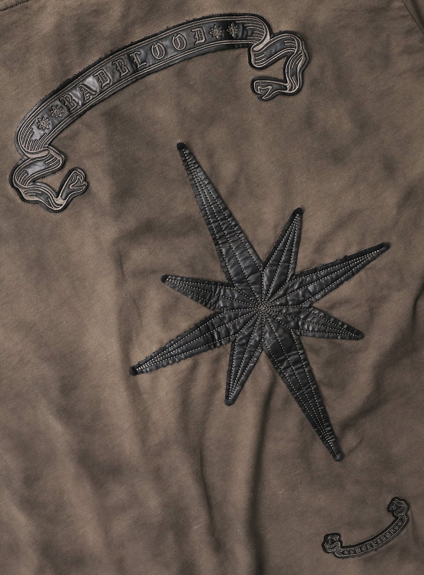 Cosmo Patch Hooded Long Sleeve - Tobacco