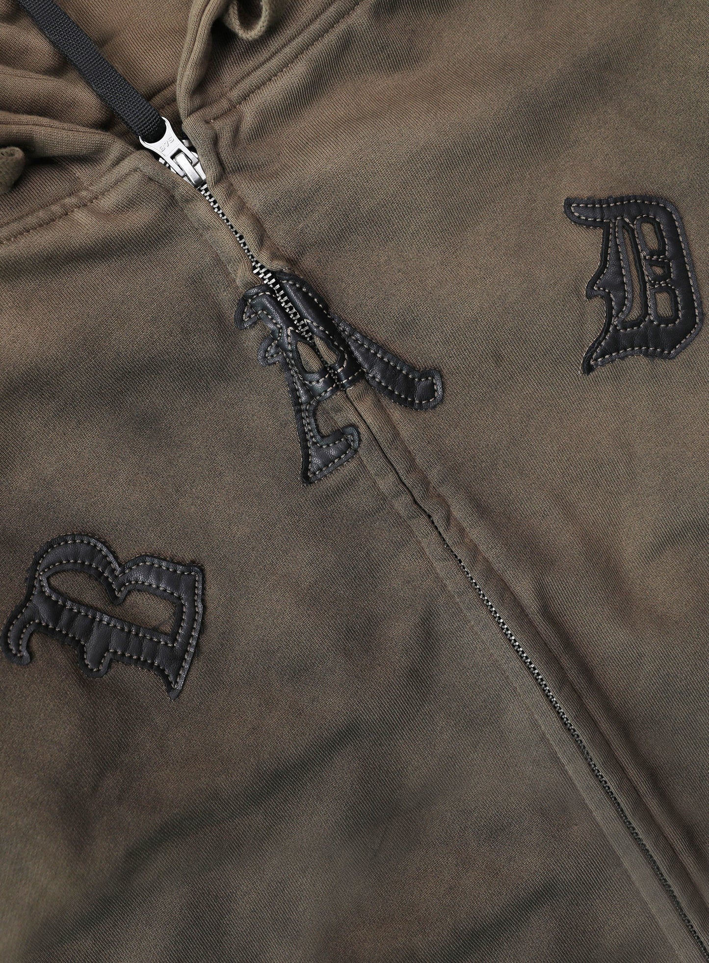 Cosmo Patch Hooded Zip-Up - Tobacco