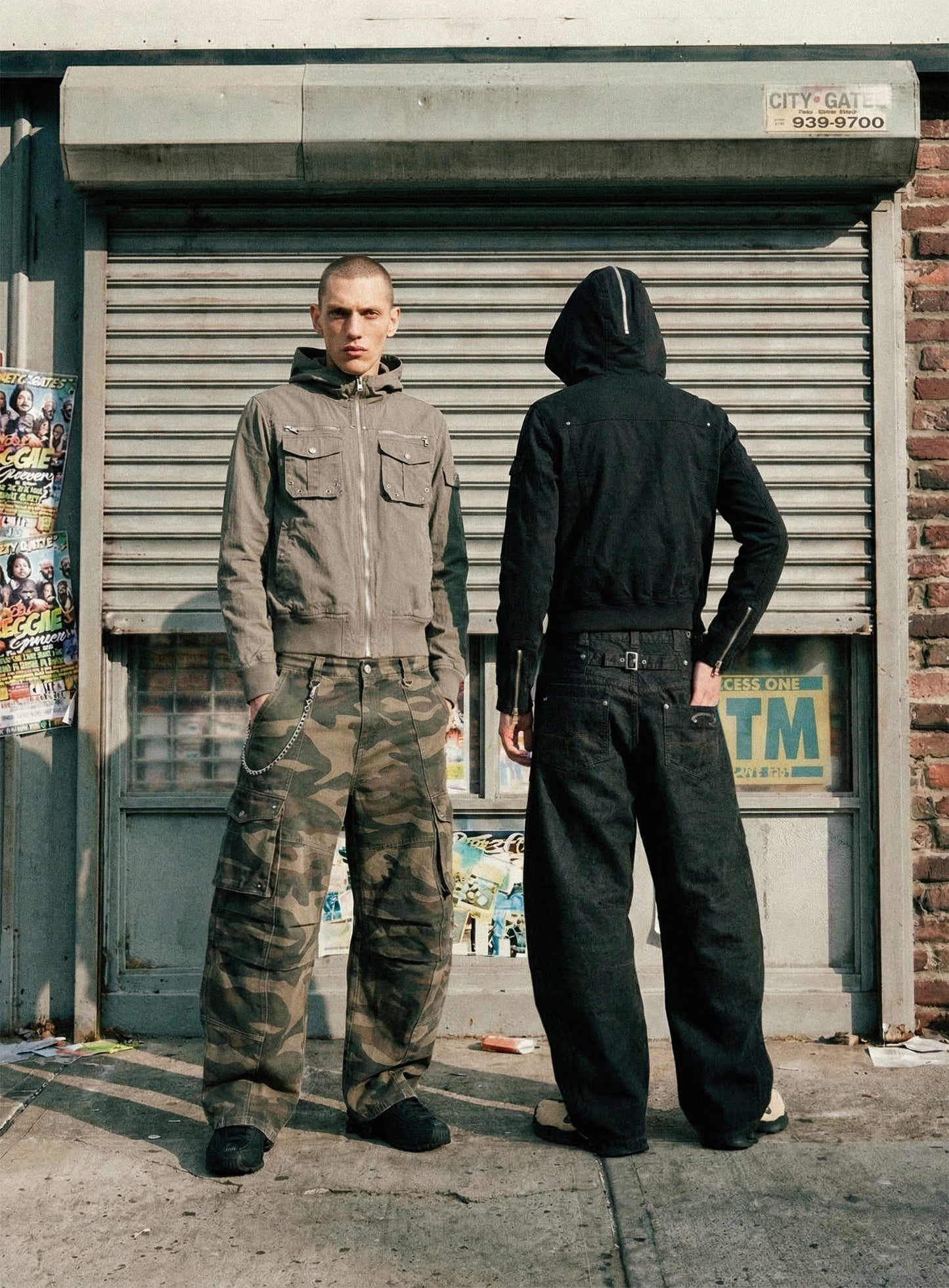 [w-pts26-069] Arc Curved Fit Cargo Pants - Camo