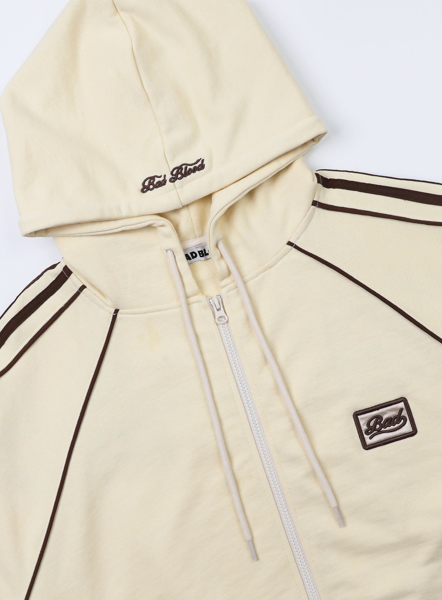 Billy Hood Zip-Up - Banana Milk