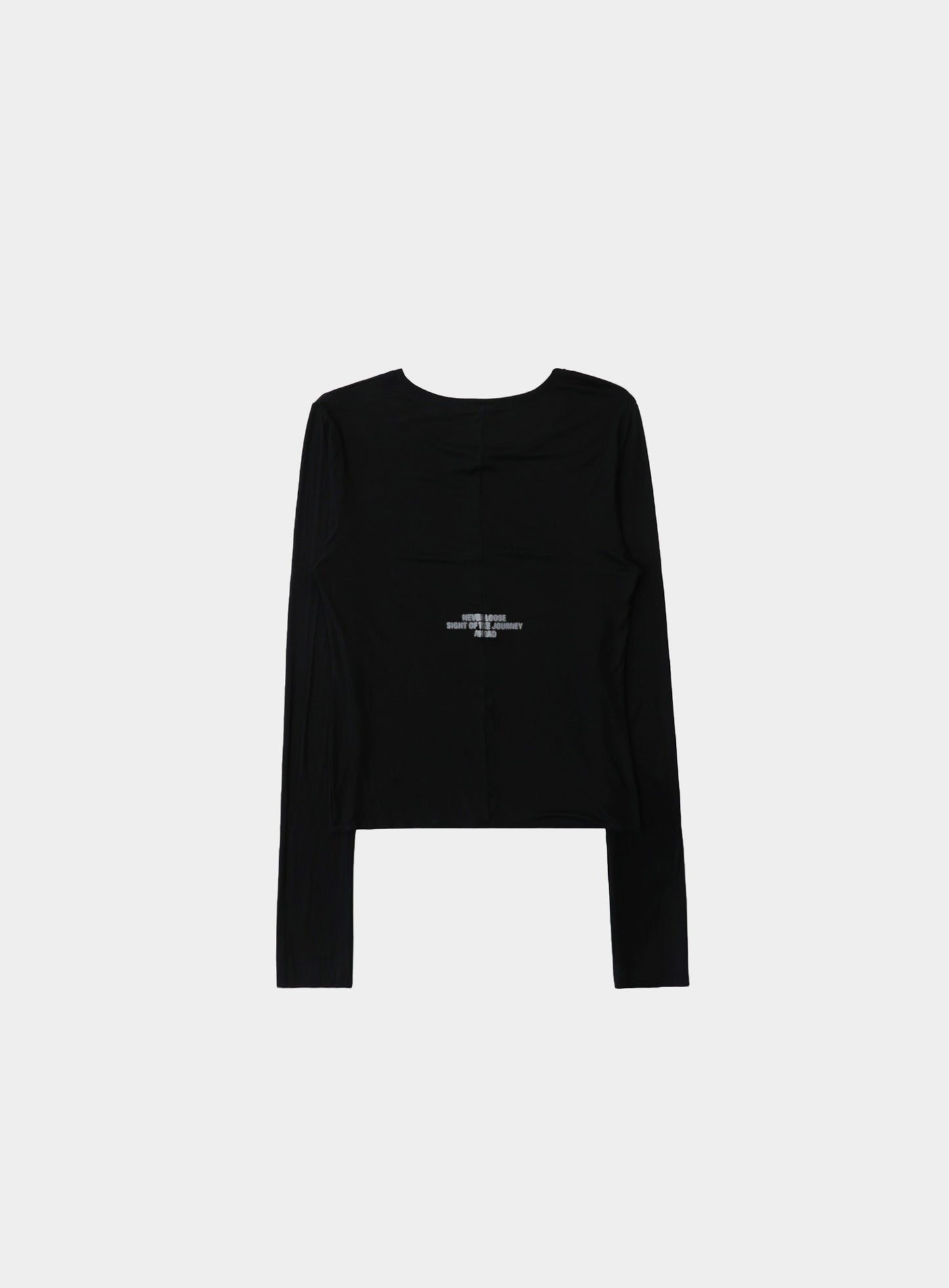 Dark Classic Scoop Neck Long Sleeve - Black
