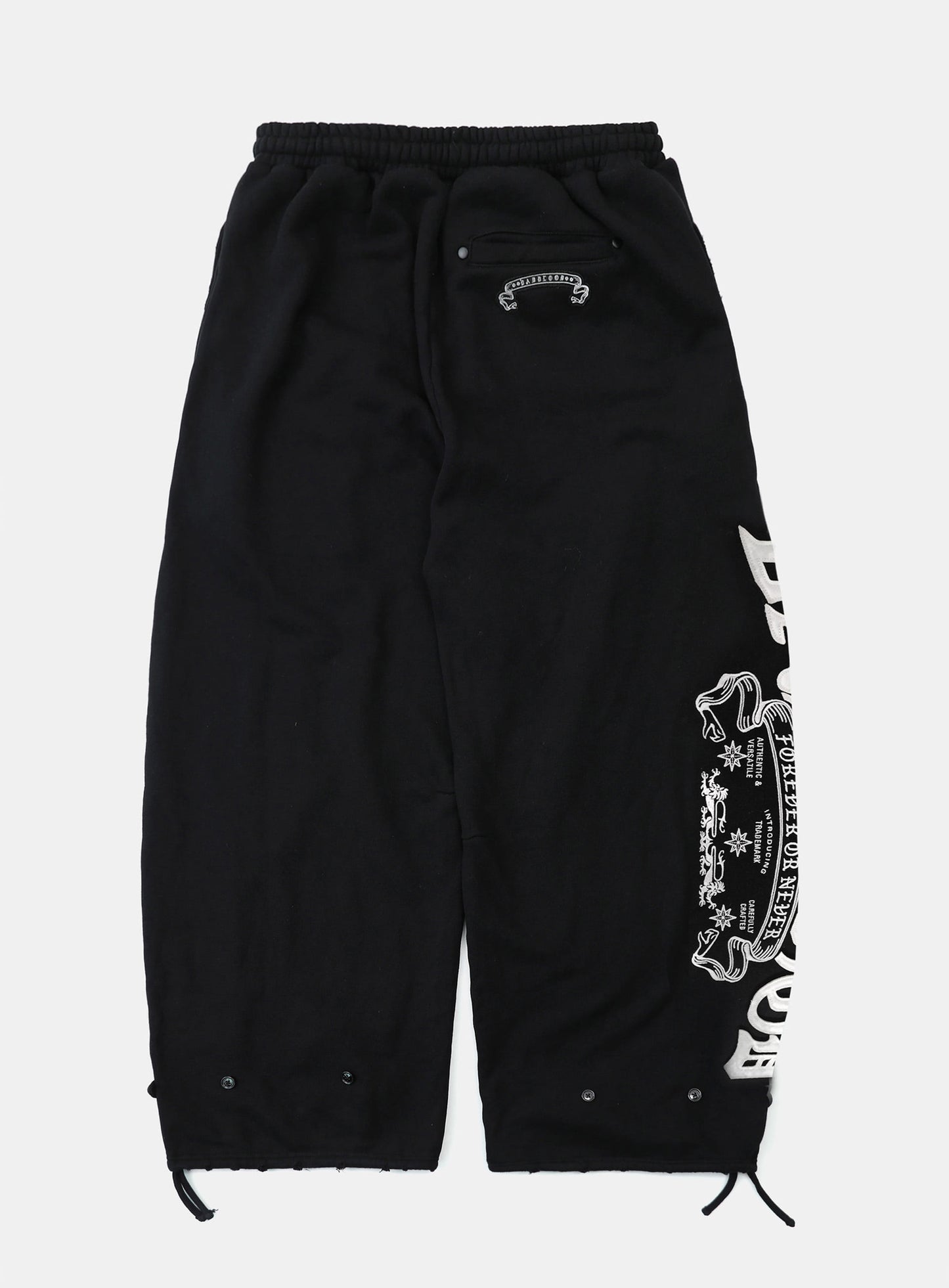 Mystic Capsule 2-Way Curved Jogger Trousers - Black/White
