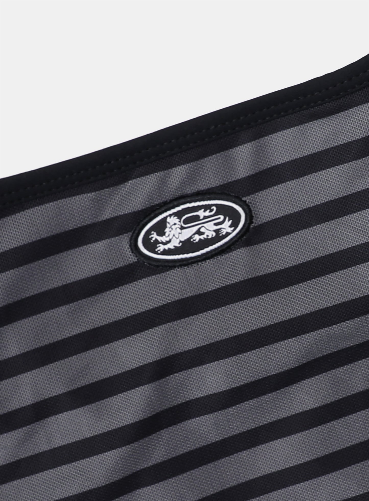 [AQUA] Tiny Logo String Tank - Black/Striped