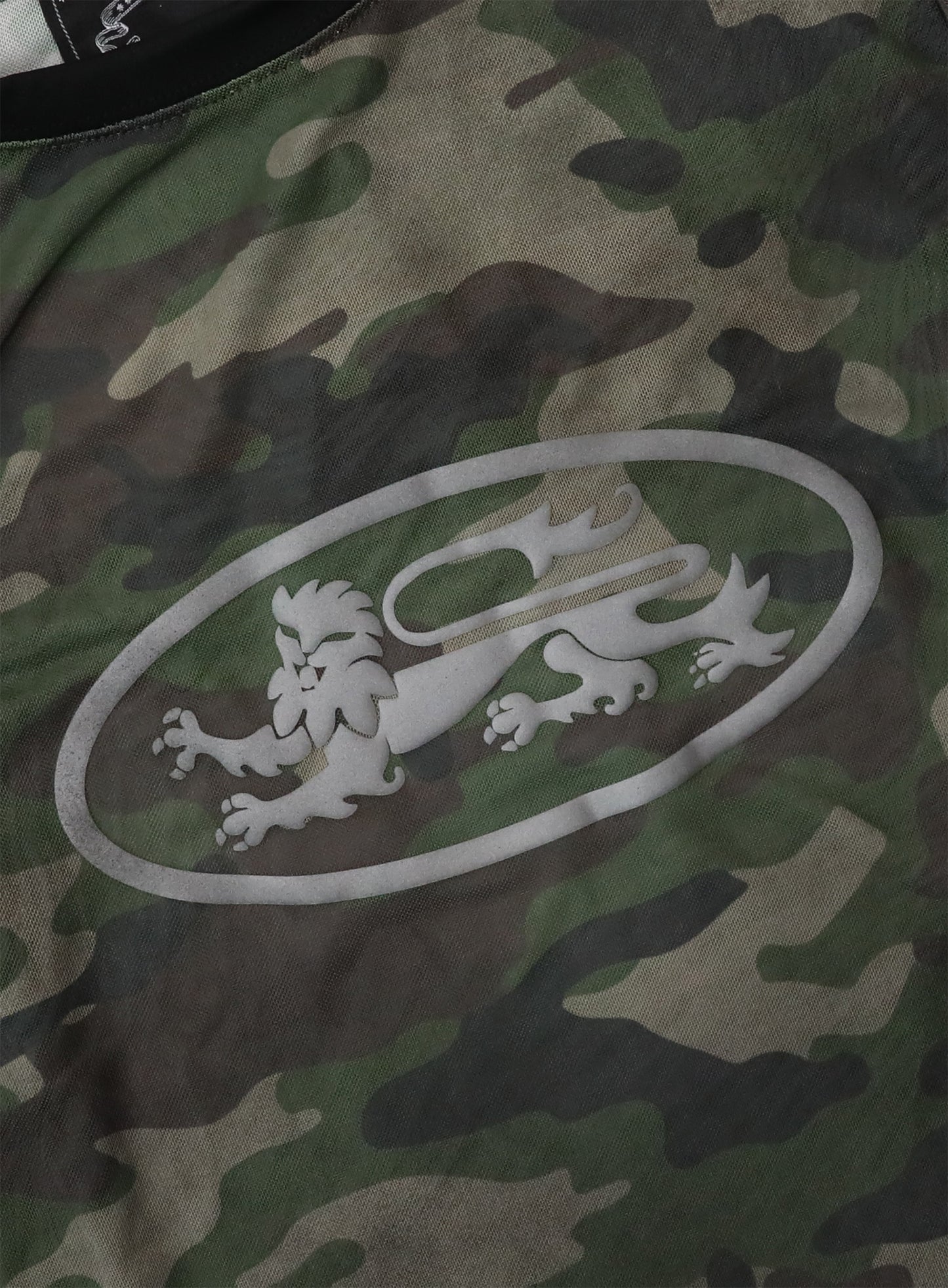 [AQUA] Mystic Logo Reflective Long Sleeve - Green Camo