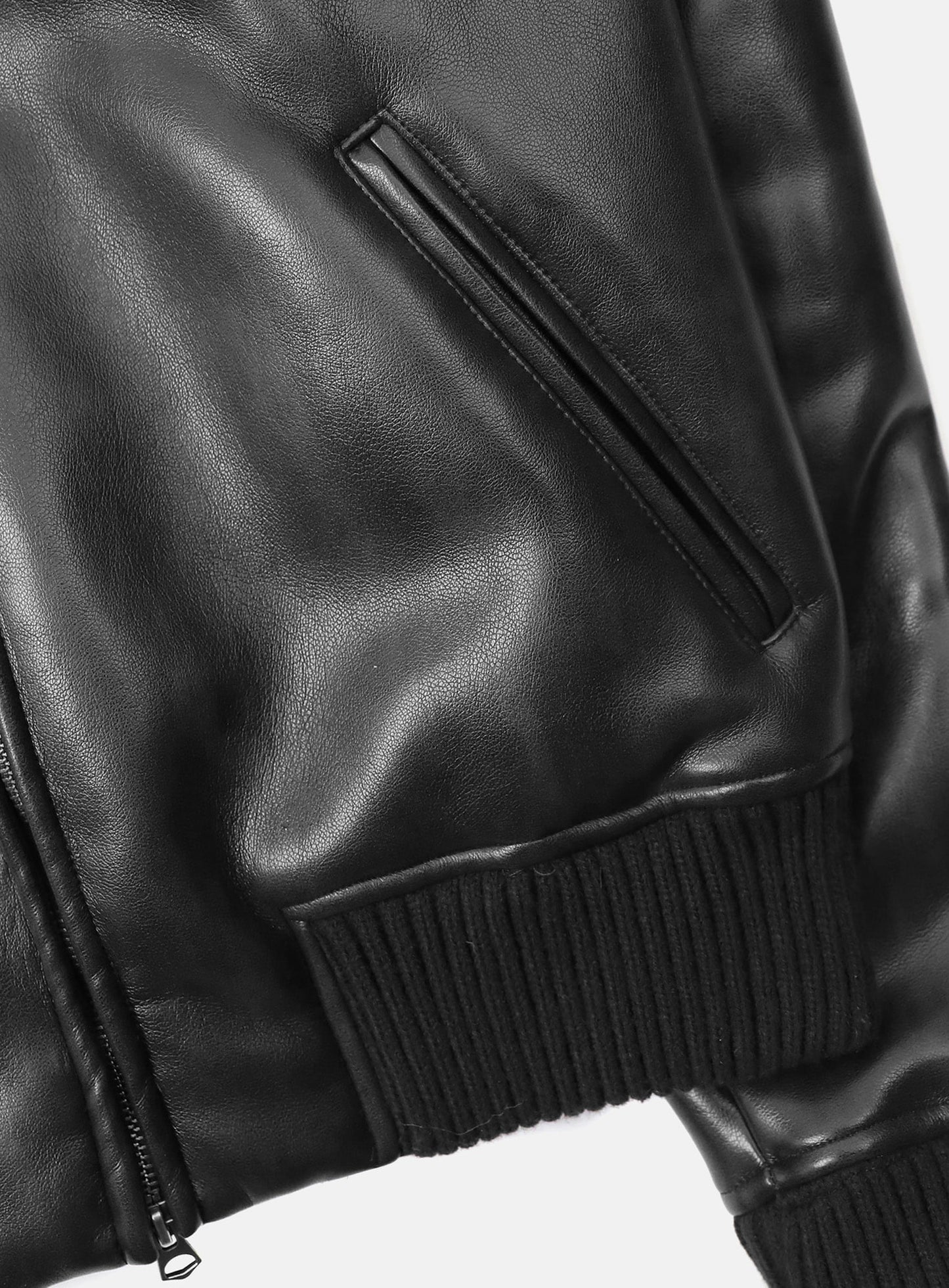 [w-jkt25-064] Viper21 Shearling Mustang Bomber Jacket - Washed Black
