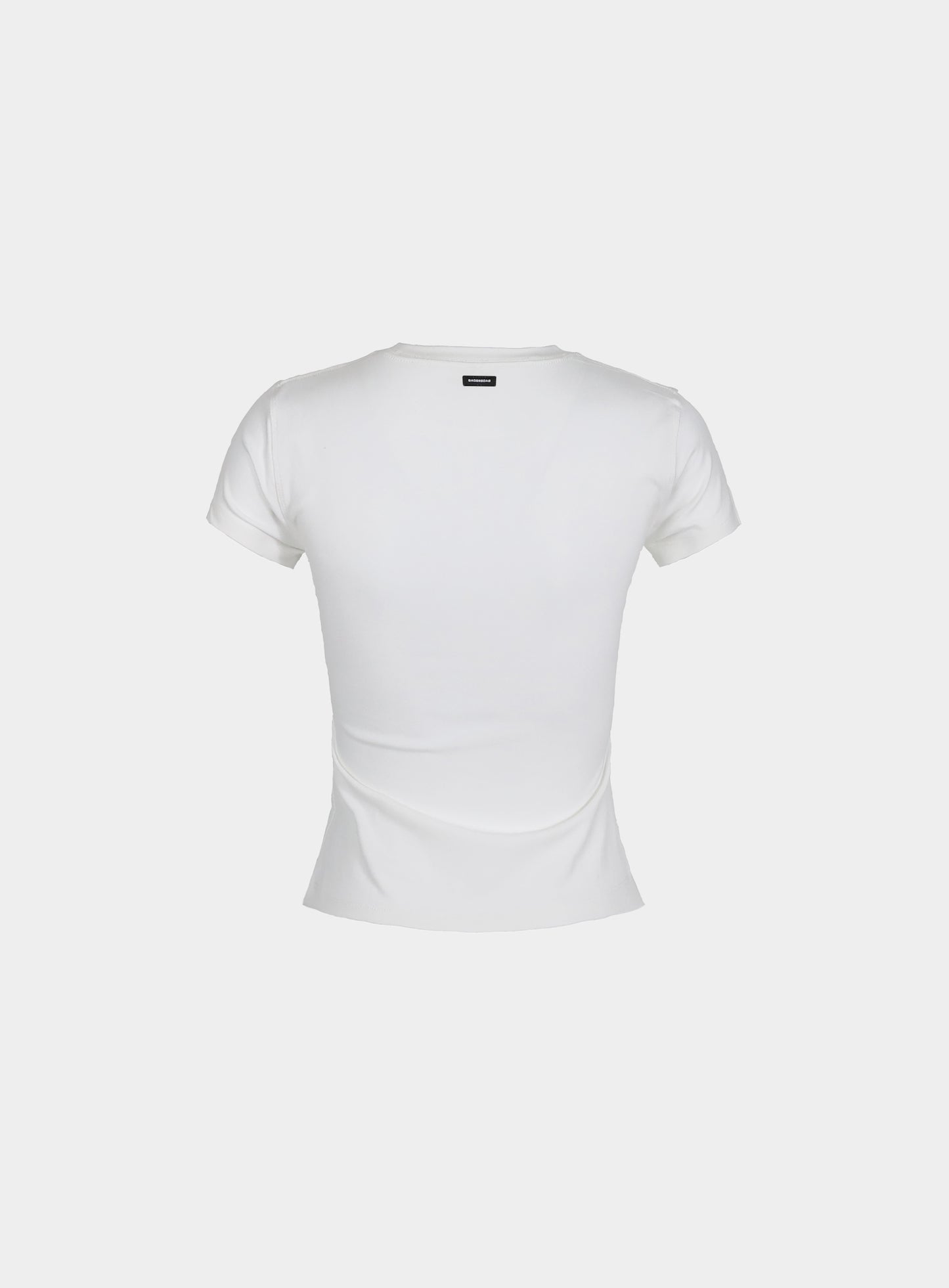 Sequin Logo Short Sleeve Baby Fit - White