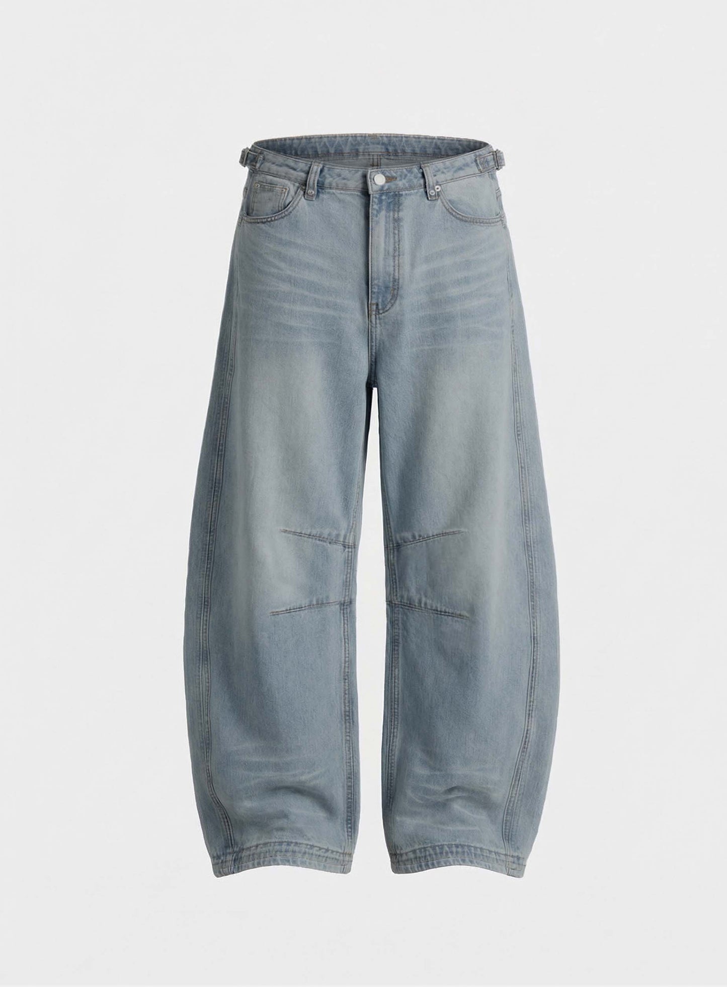 [w-pts26-011] Viper 301 Semi-Curved Pants - Light Blue Denim
