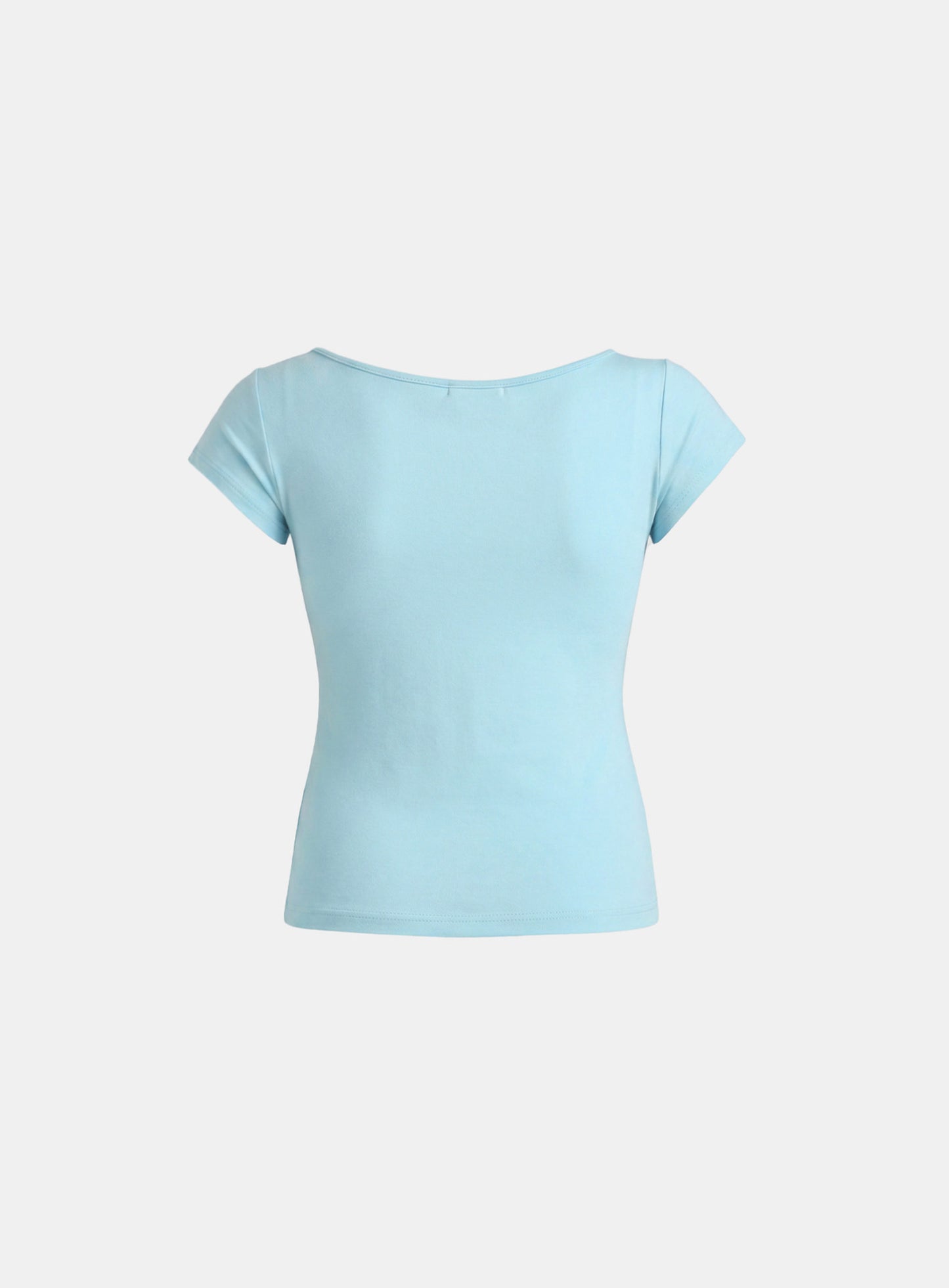 [w-tee26-253] Arcangel Graphic Boat Neck 1/2 T-shirt - Mint