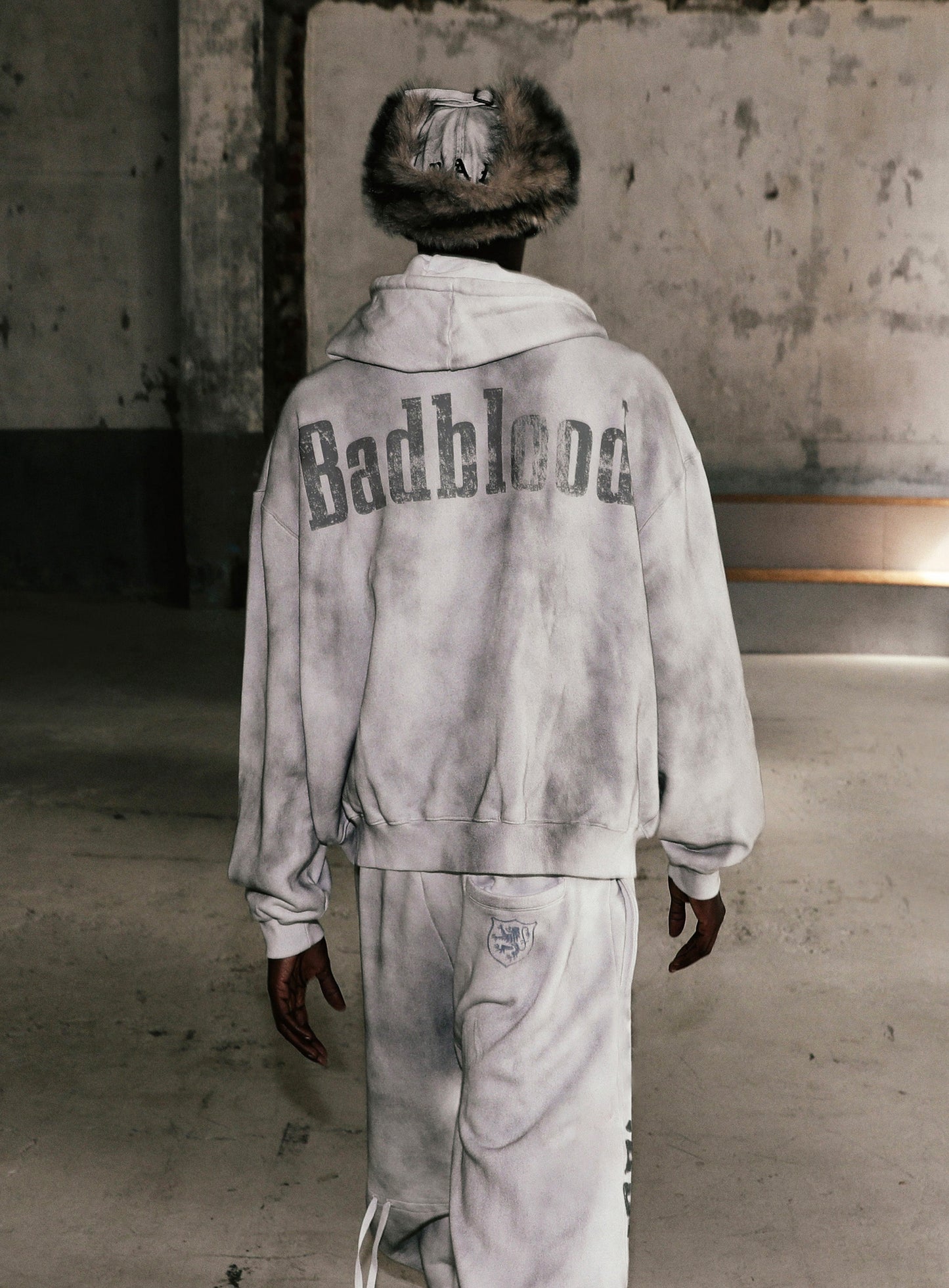 Sun Faded 2 Hooded Zip-Up - White