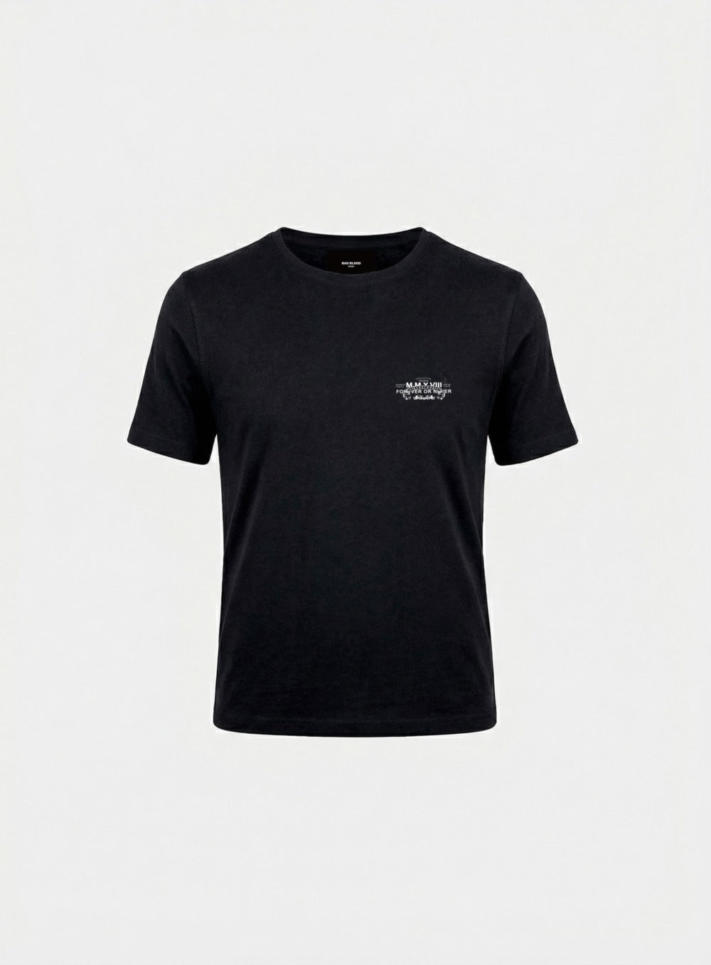 [w-tee26-096] Viper Slim Fit Short Sleeve T-Shirt - Black