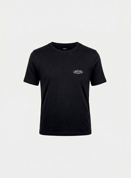 [w-tee26-096] Viper Slim Fit Short Sleeve T-Shirt - Black