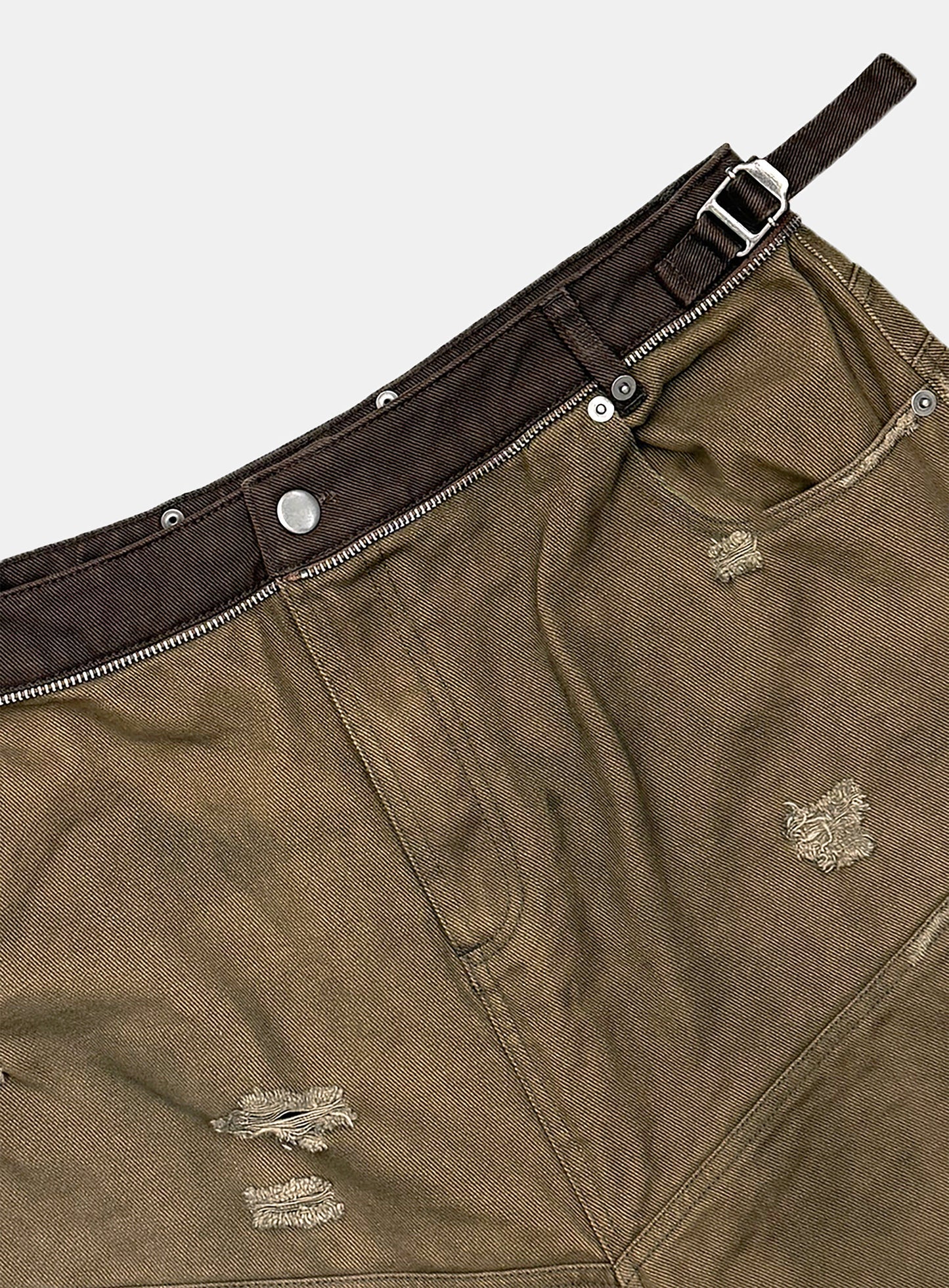 [w-pts25-116] Star Studded Convex Pants - Dusty Brown