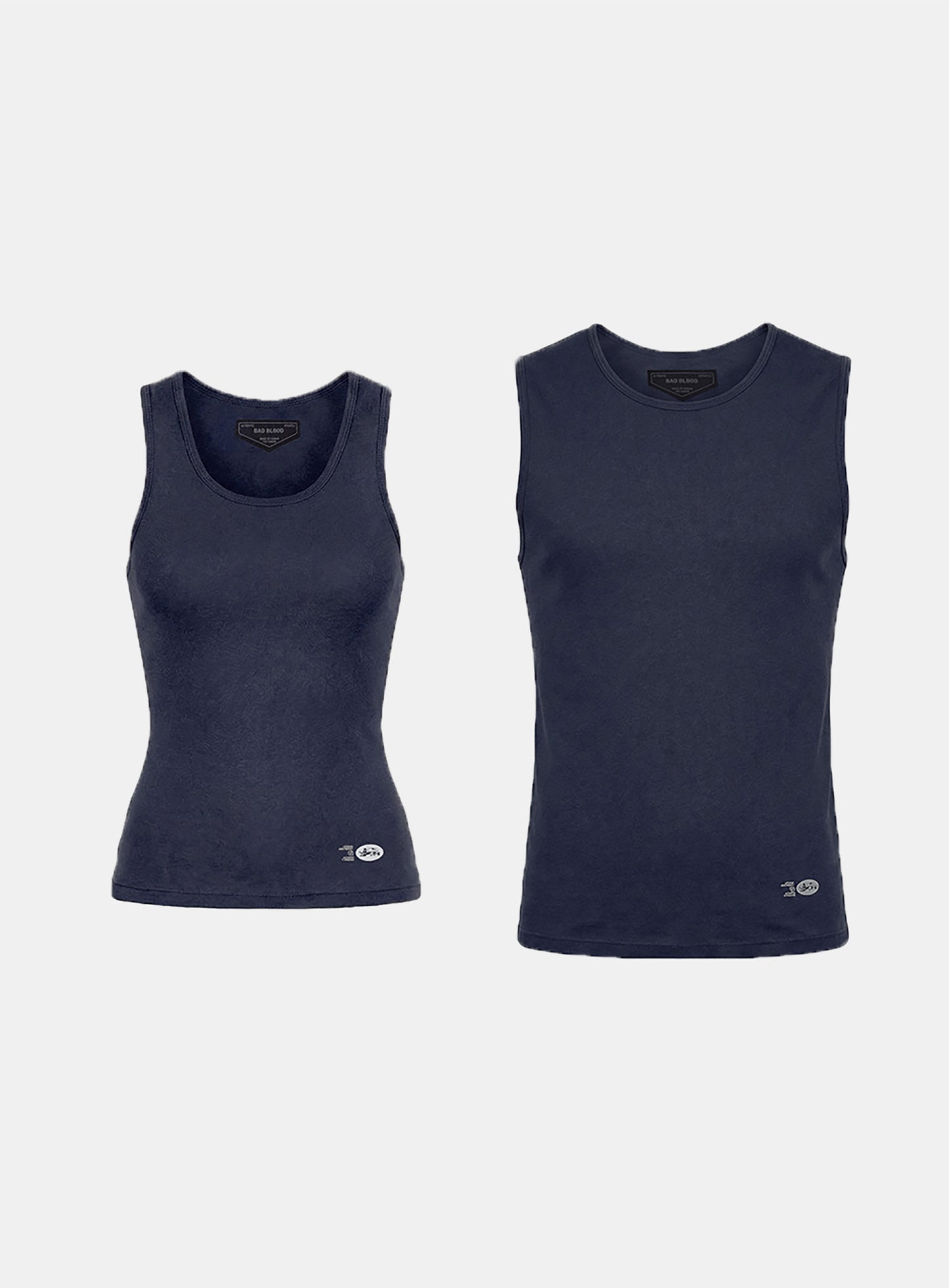 [w-tnk26-014] BS Cotton Jersey Classic Tank - Navy
