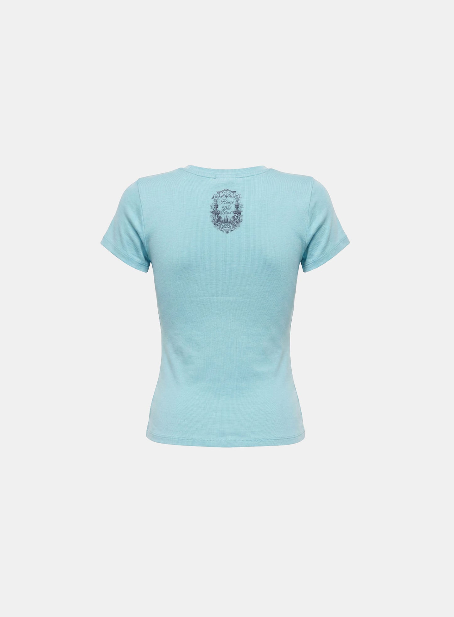 [w-tee26-221] H.B.B. Garden Graphic 1/2 T-Shirt - Mint