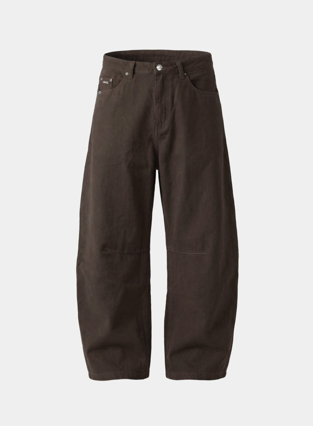 [w-pts26-042] 701 Semi Curved Fit Pants - Brown