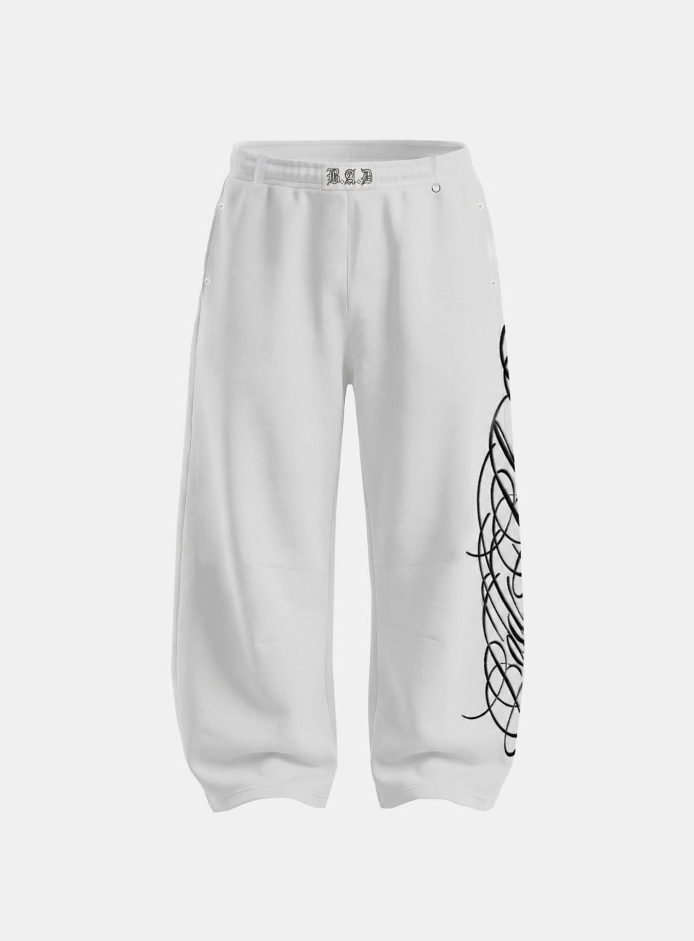 [Pre-Order] [w-pts26-119] Dark Classic 2 Curved Jogger - White