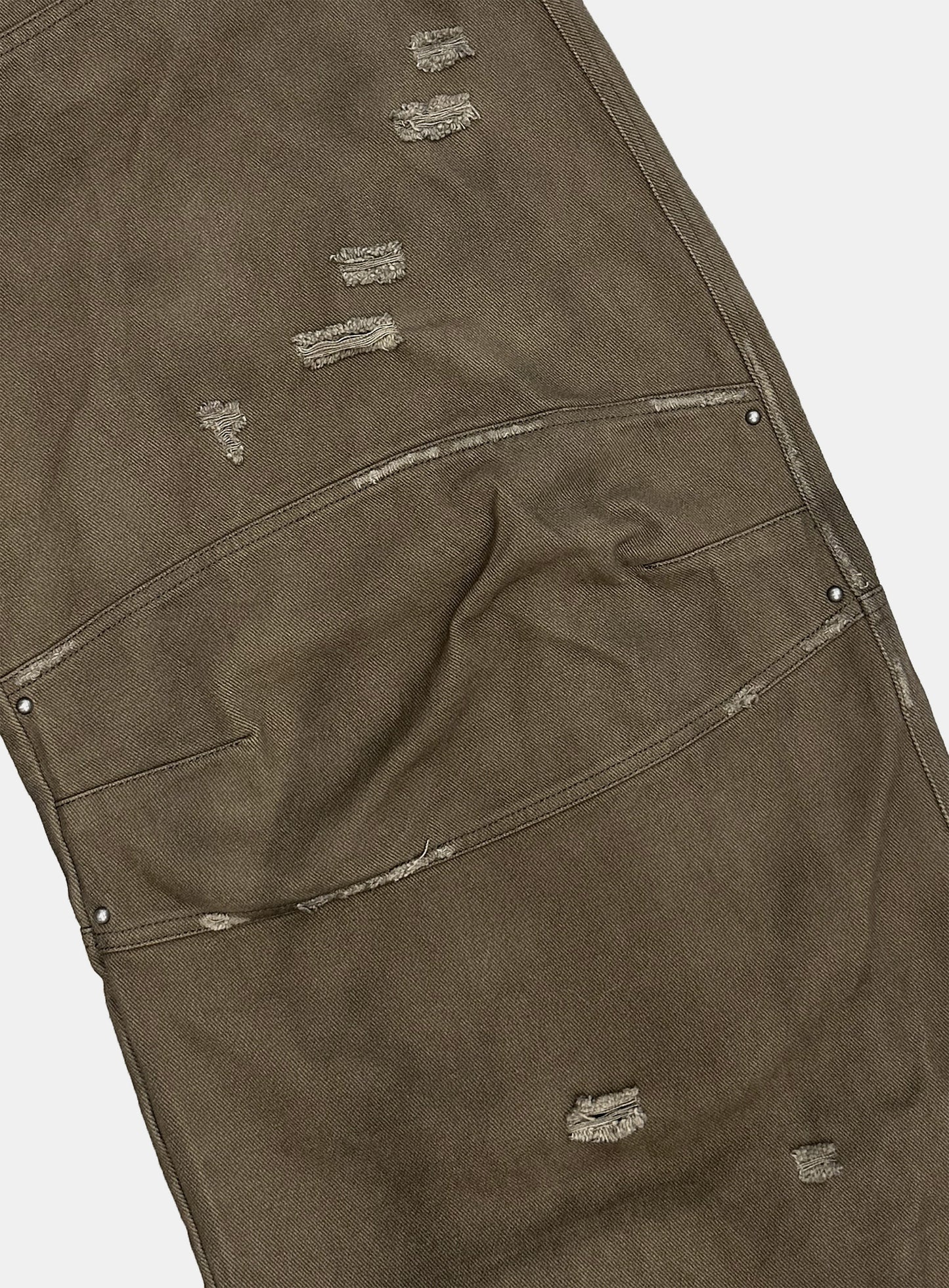 [w-pts25-116] Star Studded Convex Pants - Dusty Brown
