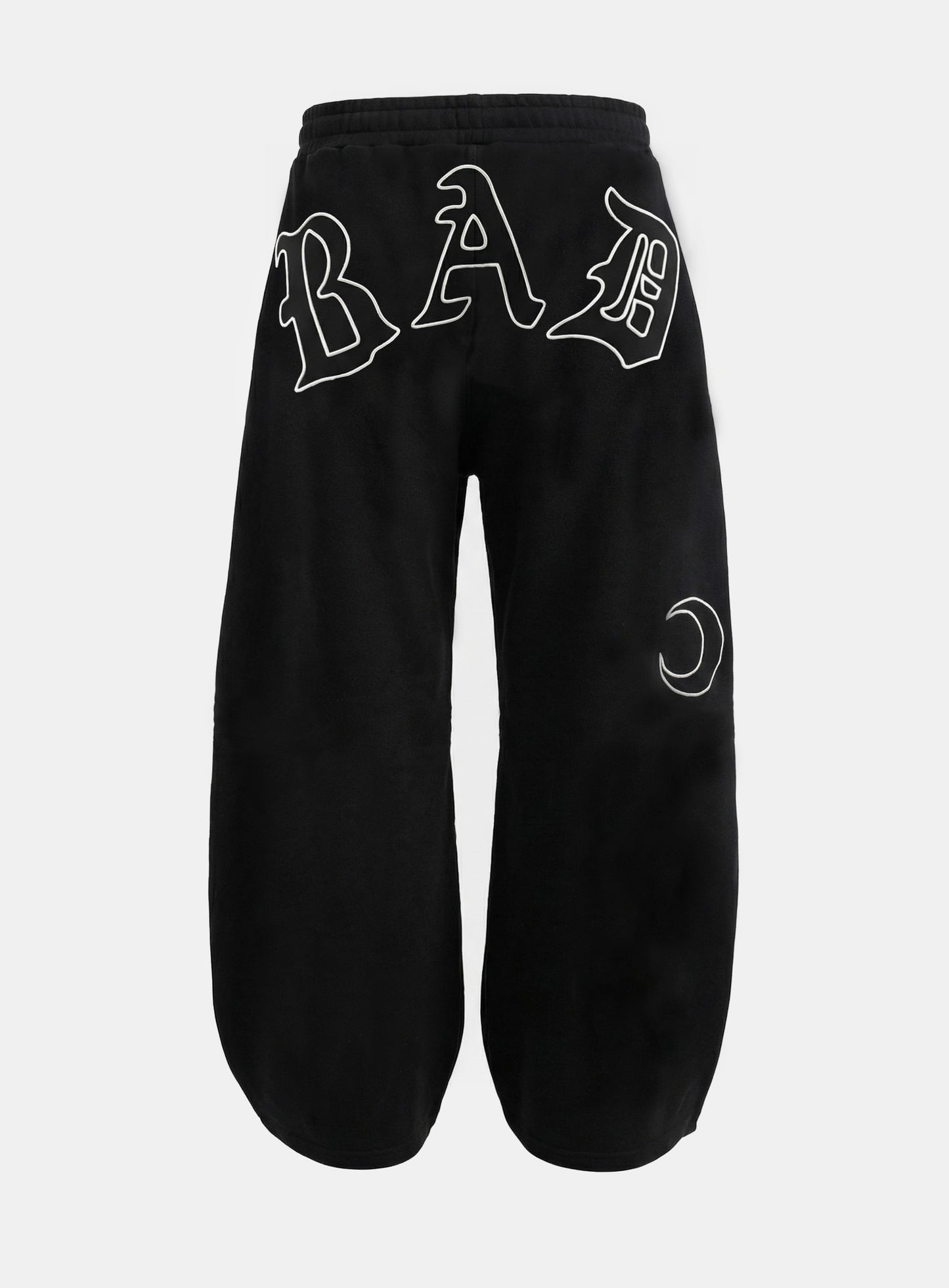 [w-pts26-001] Titan Stroke Baggy Joggers - Black
