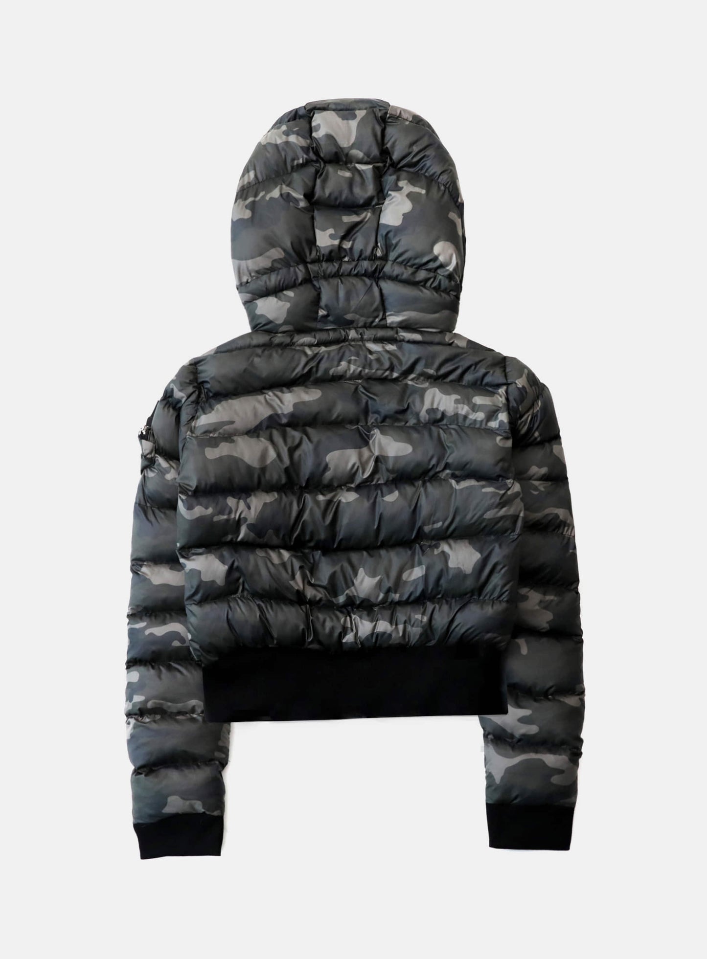 [w-jkt25-048] Viper 31-2 Hooded Short Puffer - Green Camo