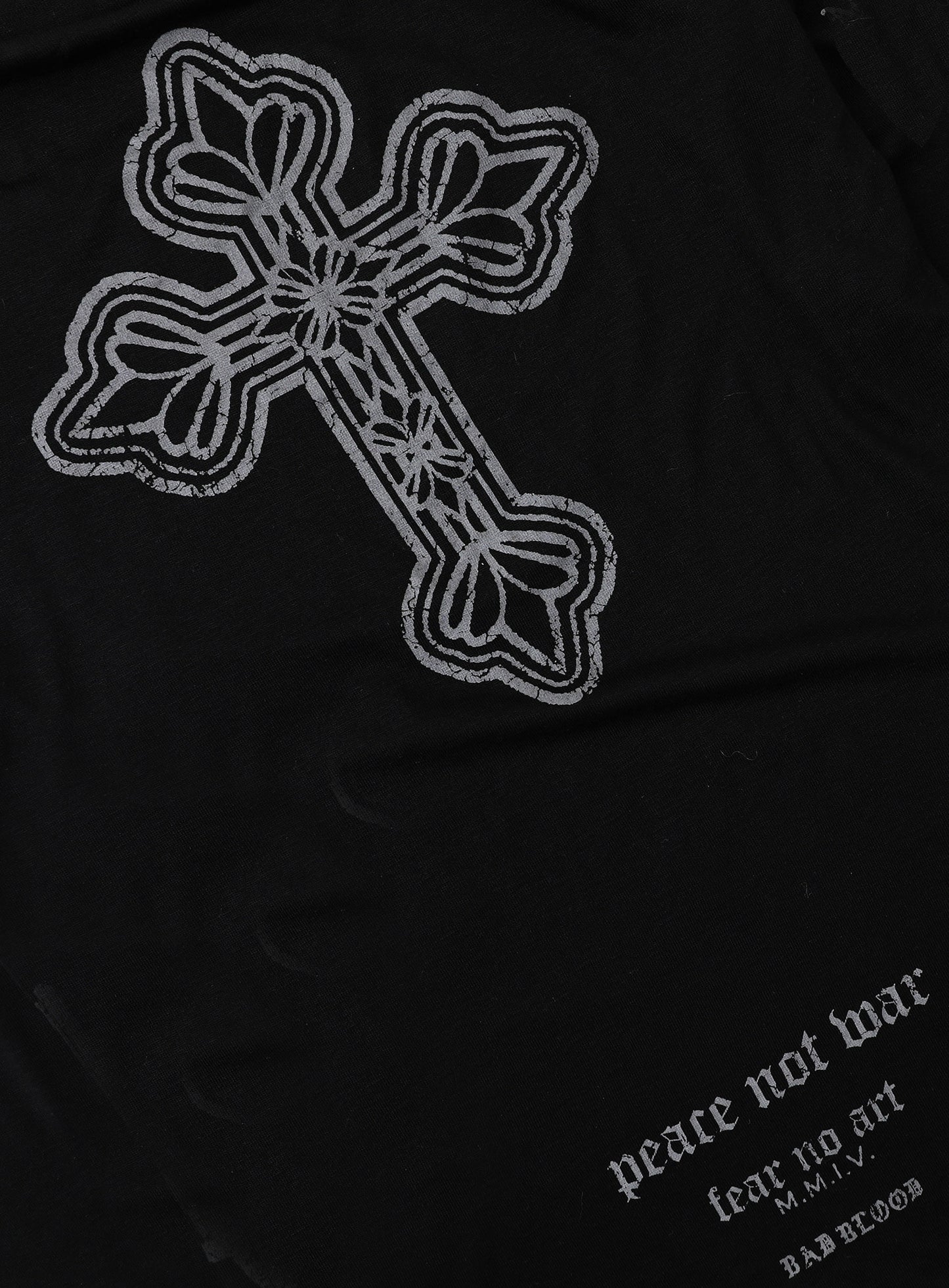 PEACE NOT WAR Loose Fit Tee - Dusty Black