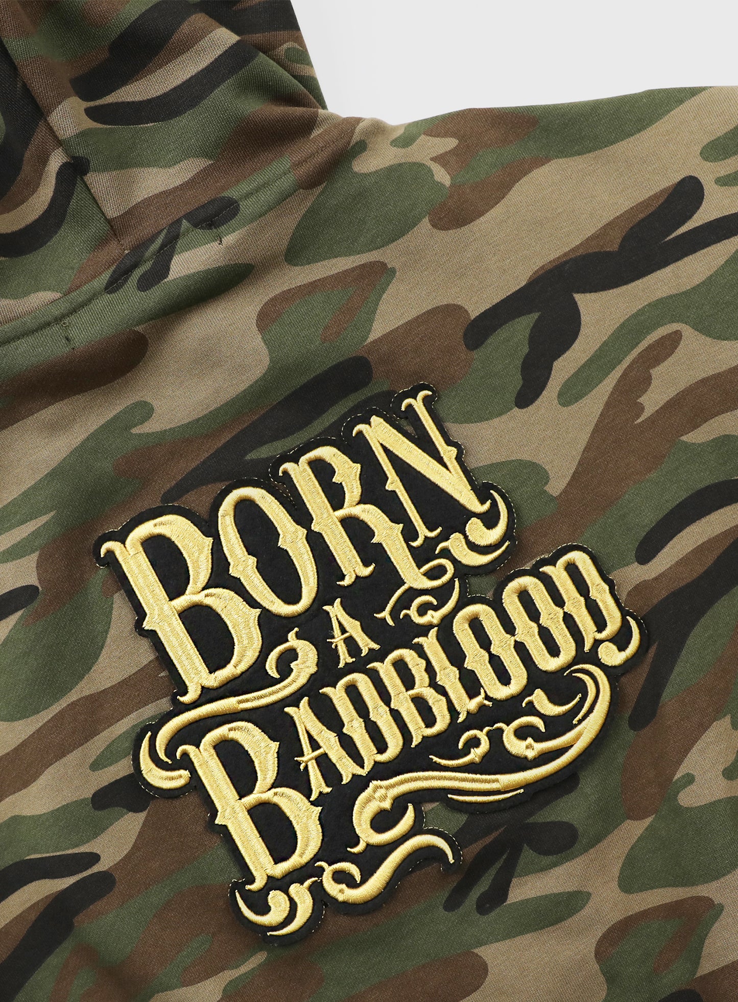 Camo Hood Zip-Up - Military