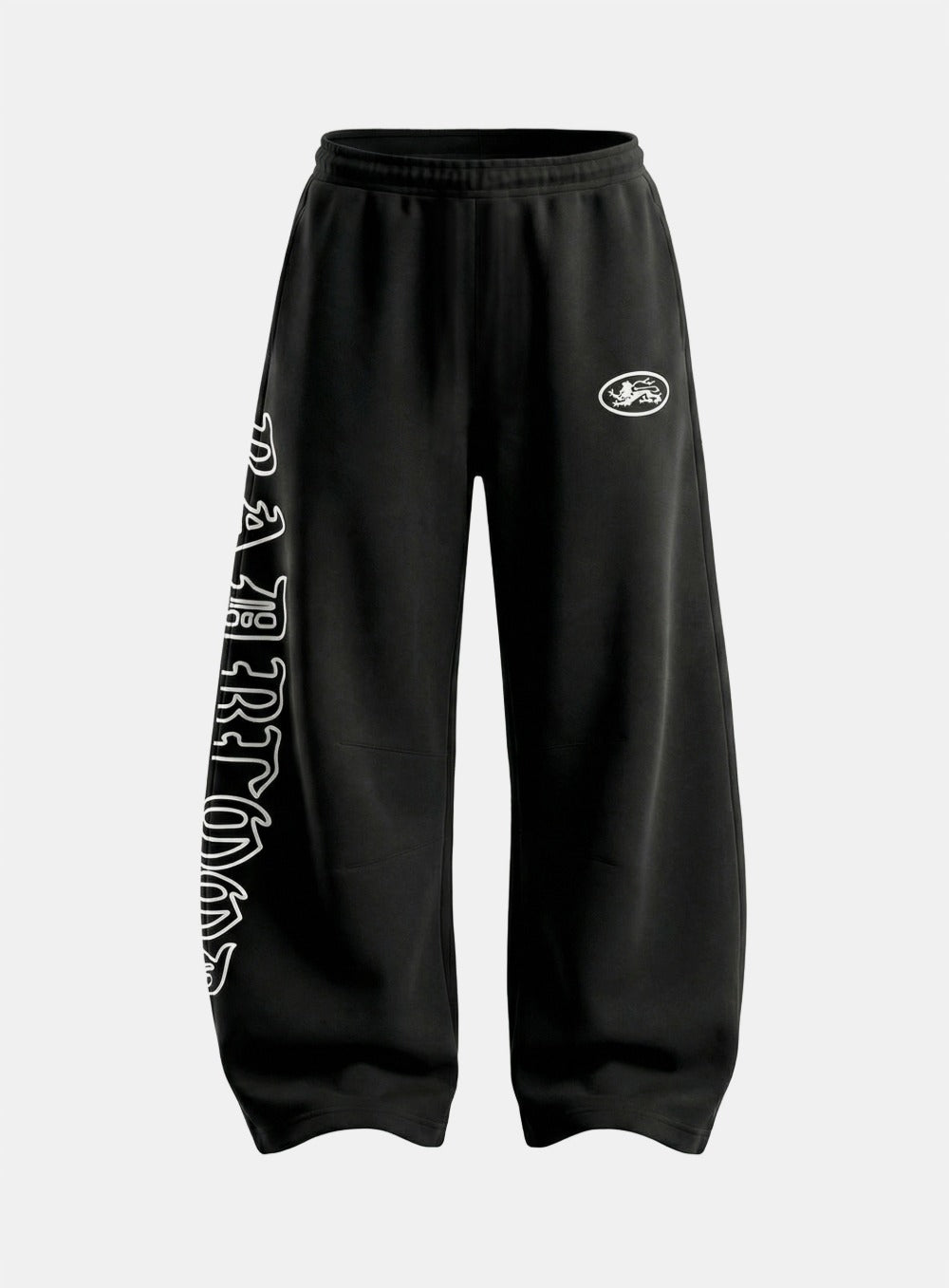 [w-pts26-058] Mystic Capsule Semi-Curved Fit Joggers - Black