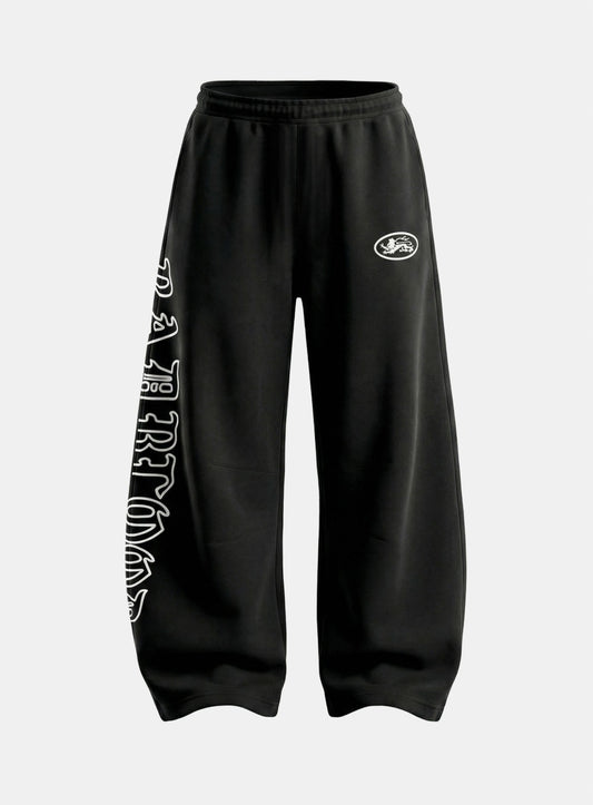 [w-pts26-058] Mystic Capsule Semi-Curved Fit Joggers - Black