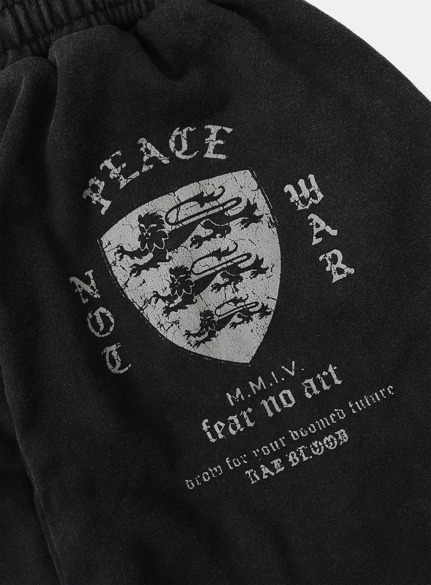 PEACE NOT WAR Jogger - Dusty Black