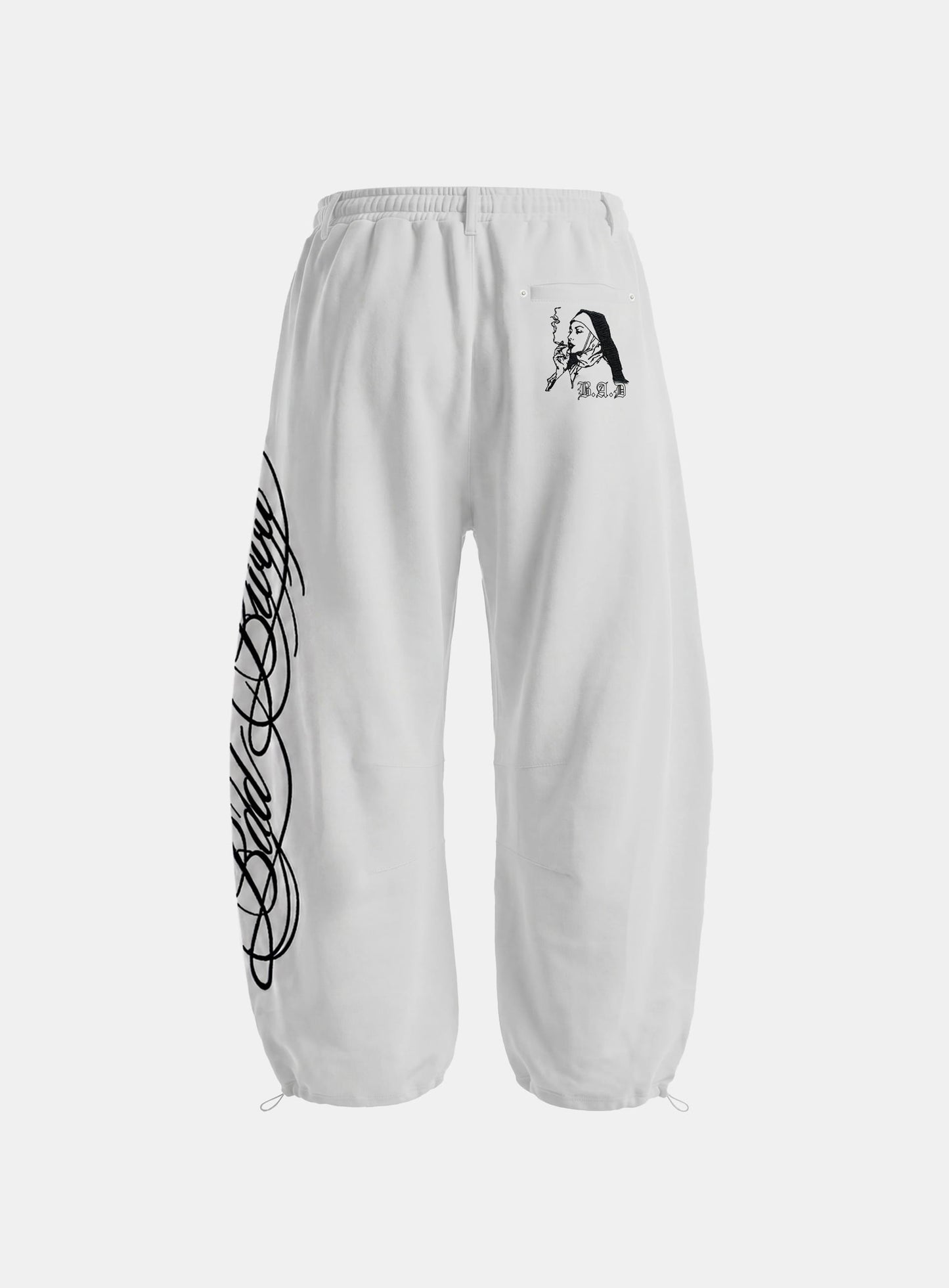[Pre-Order] [w-pts26-119] Dark Classic 2 Curved Jogger - White