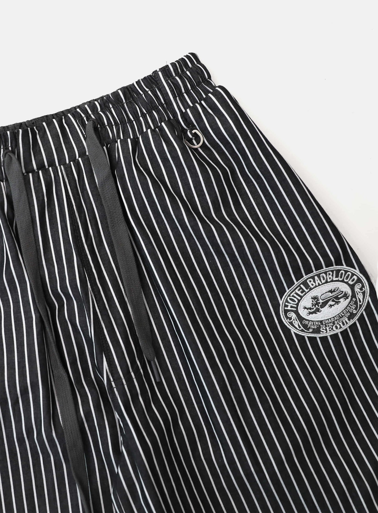 Reversible Pinstripe Track Pants - Grey