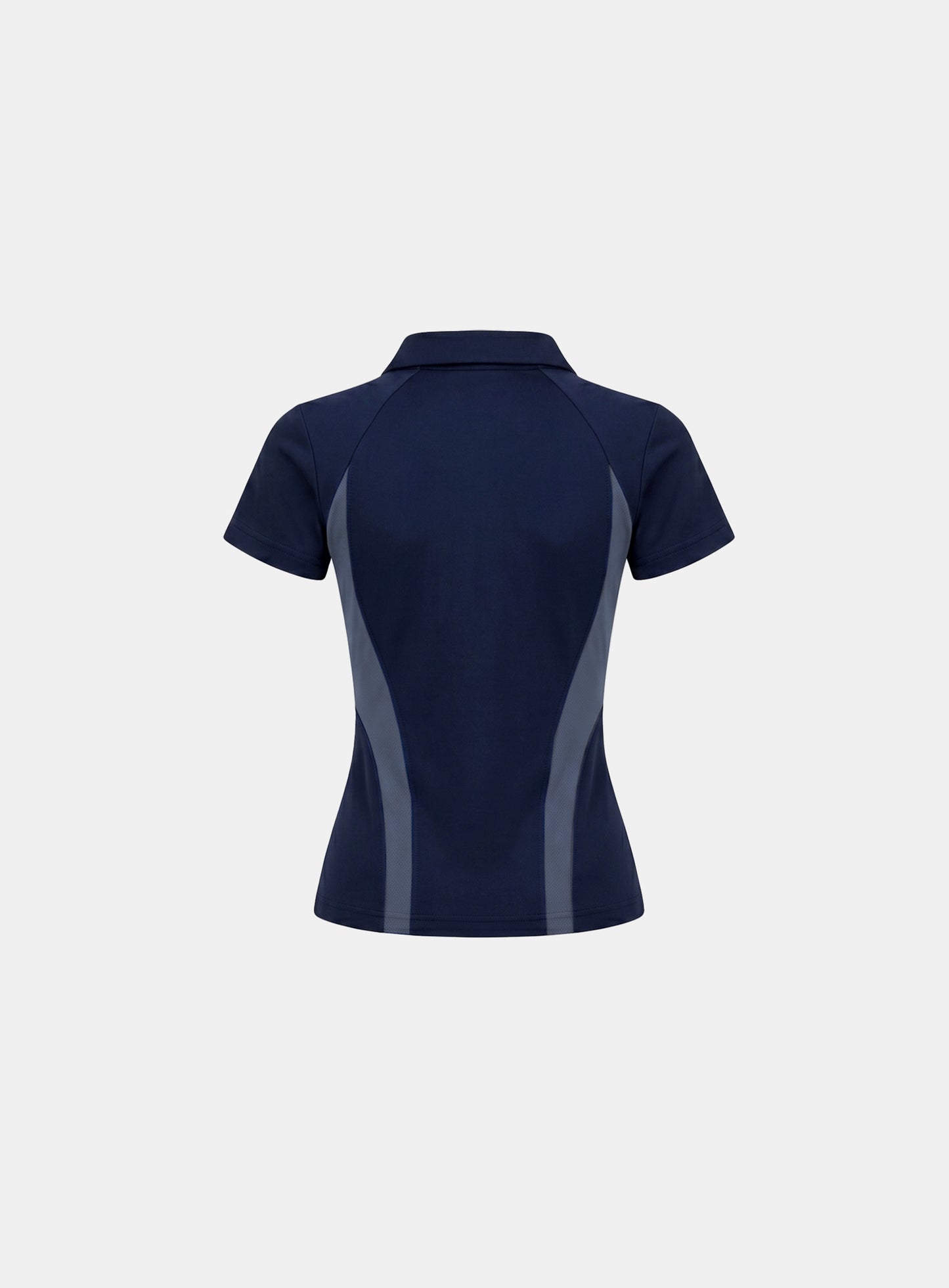 [w-tee26-206] Ambassador 26 Open Collar 12 Sleeve Polo - Navy