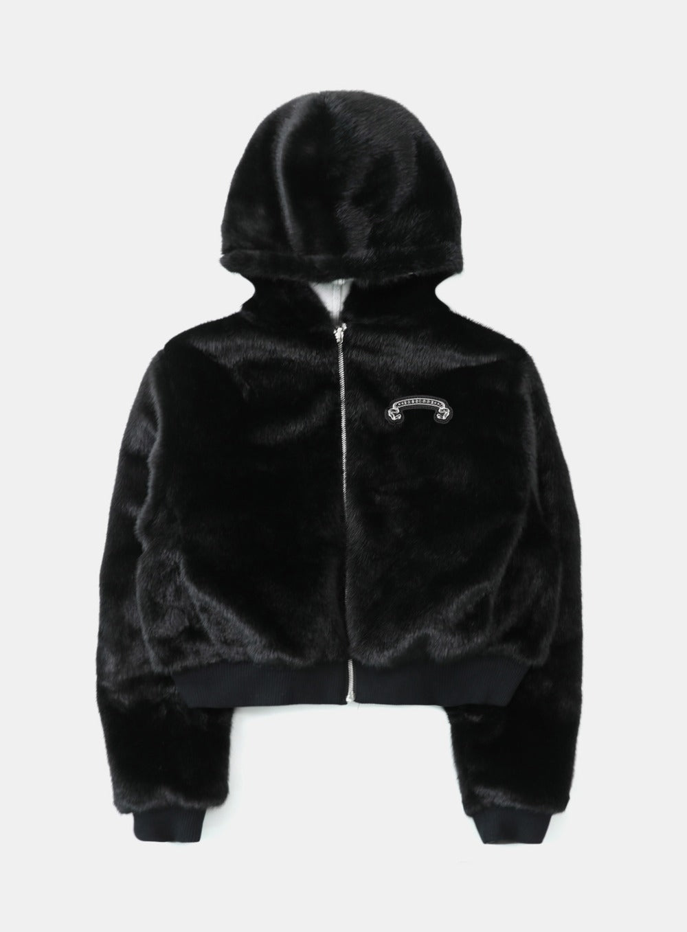 Mystic11 Reversible Fur Hooded Jacket - White/Black