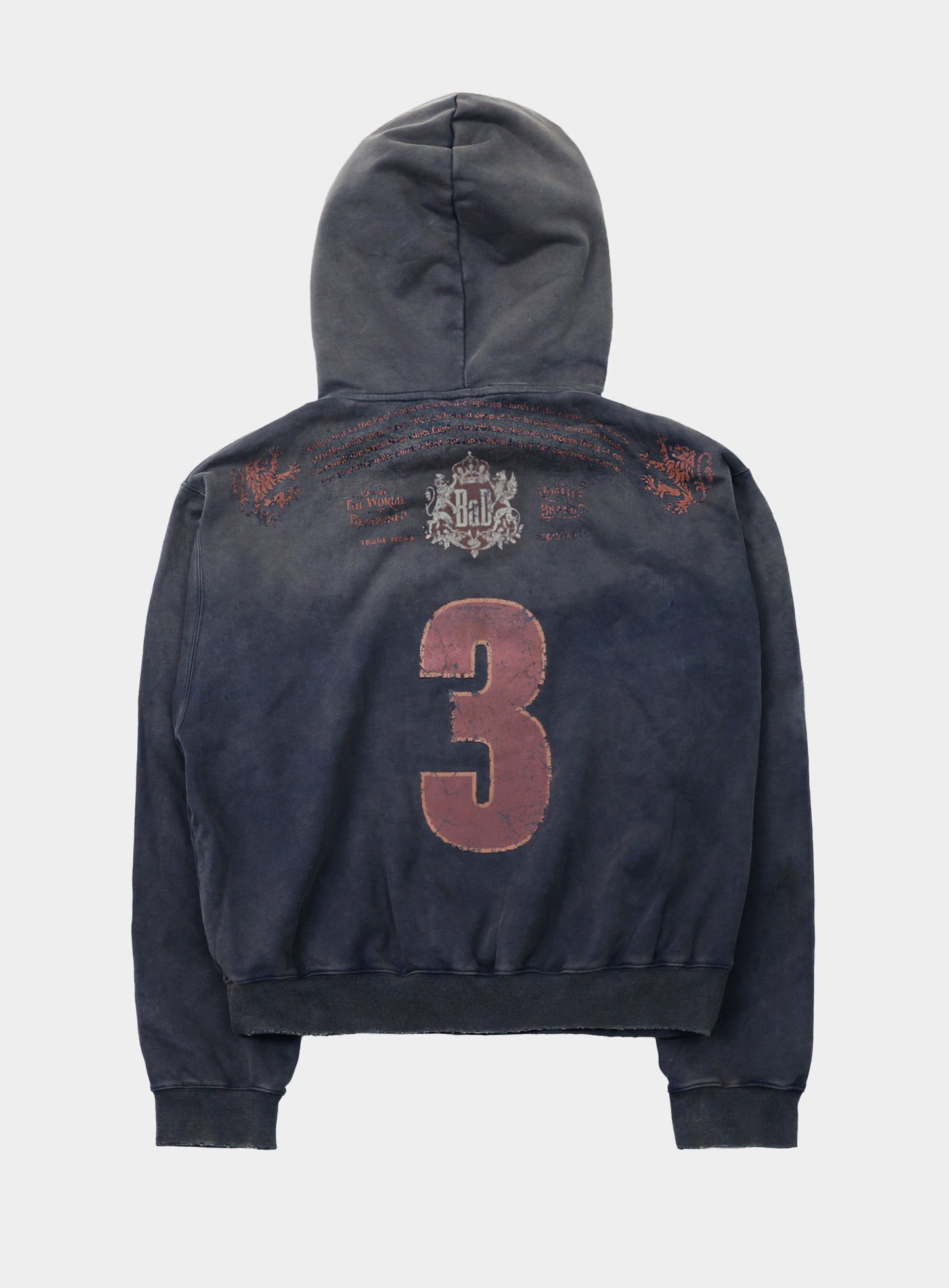 Royal Classic Distressed Hoodie - Navy