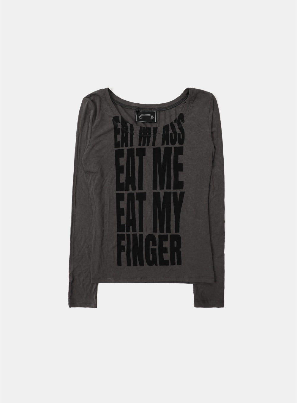 Eat Me Loose Fit Tee - Charcoal