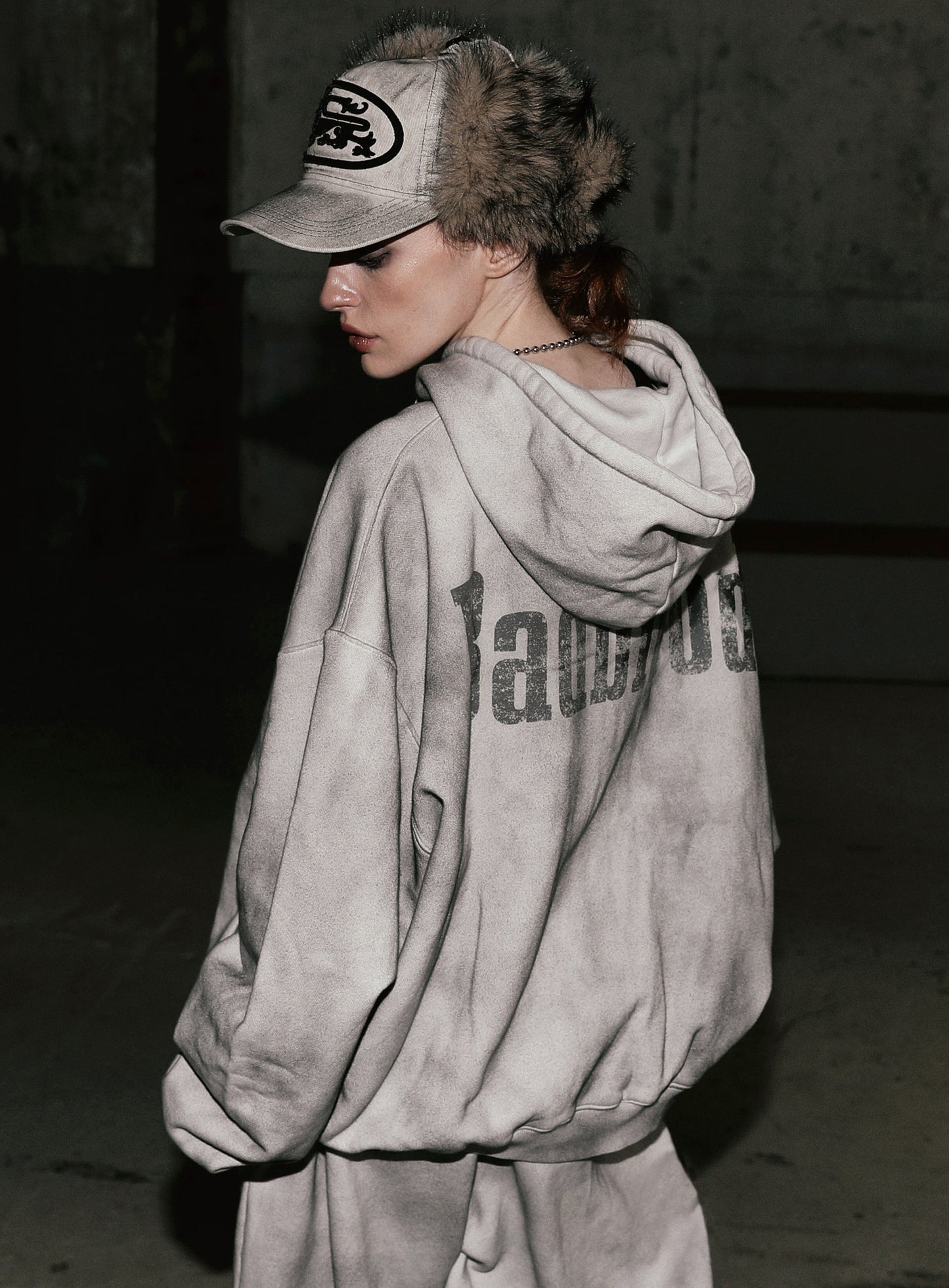 Sun Faded 2 Hooded Zip-Up - White