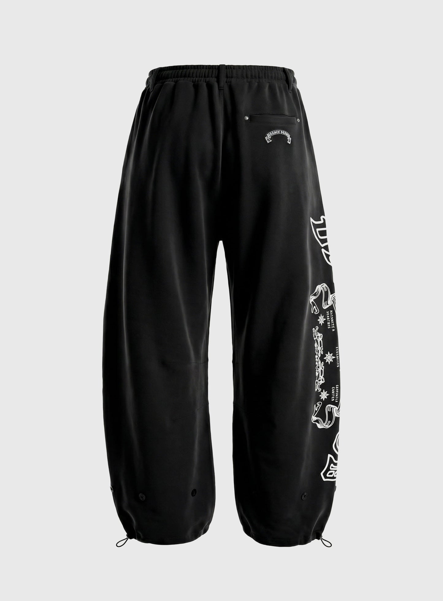 [w-pts26-058] Mystic Capsule Semi-Curved Fit Joggers - Black
