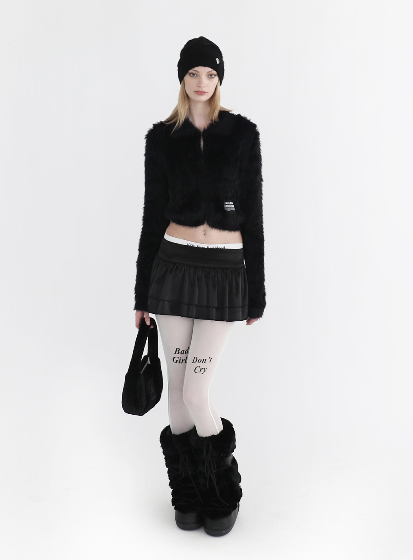 Pure Mohair Cardigan - Black