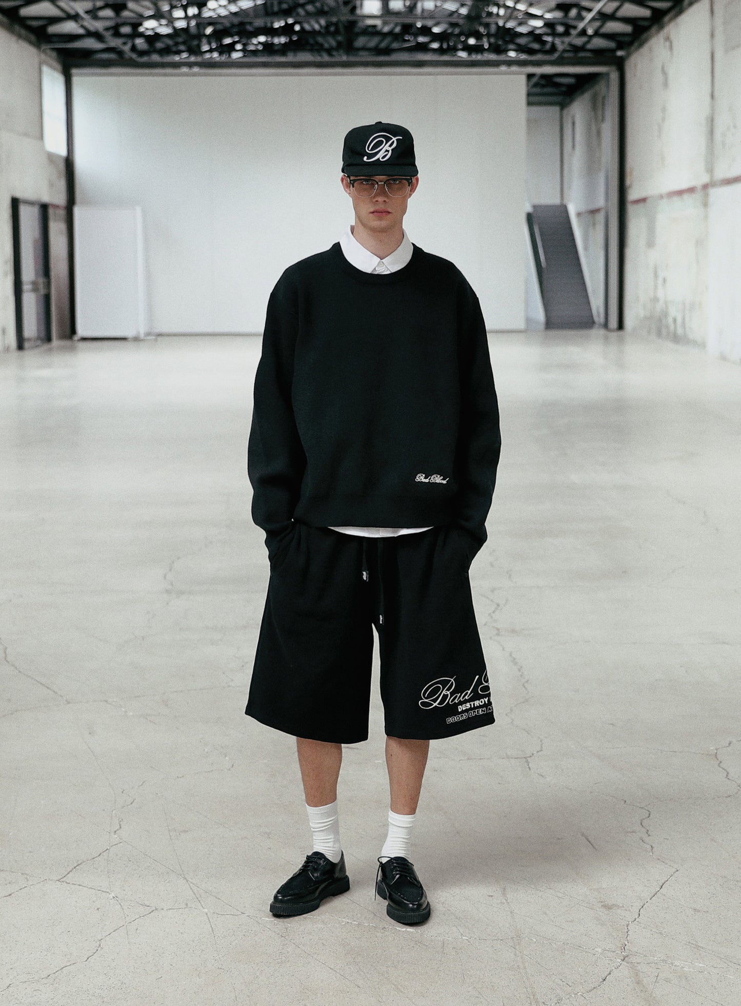 Classic Big Logo Crewneck Sweater - Black