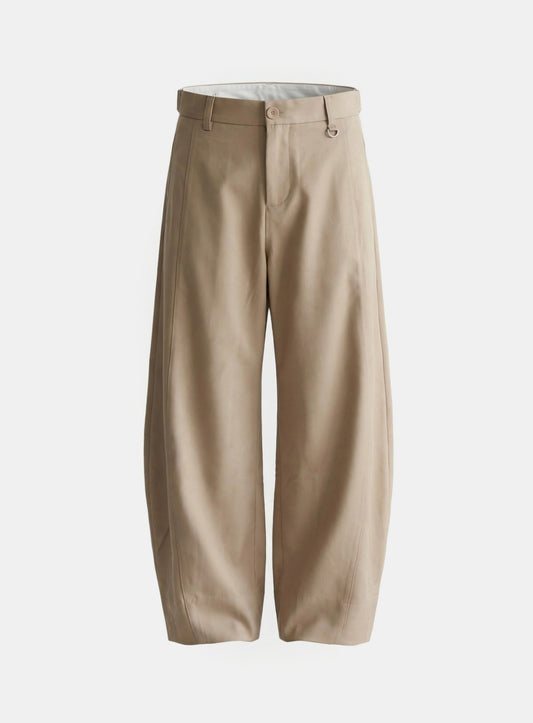 [w-pts26-037] 711 Spina Curved Fit Slacks - Beige