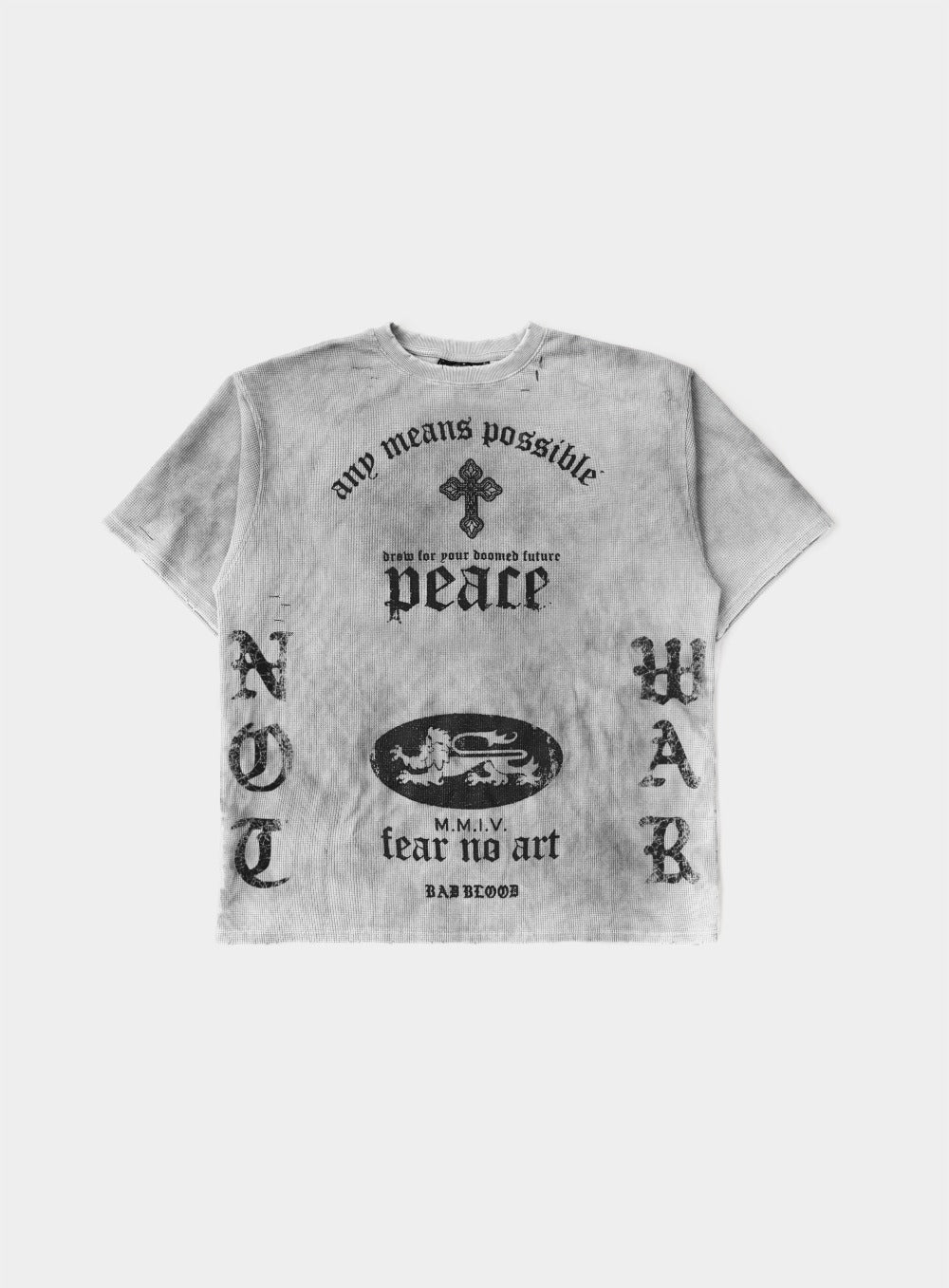 PEACE NOT WAR T-shirt - Dusty White